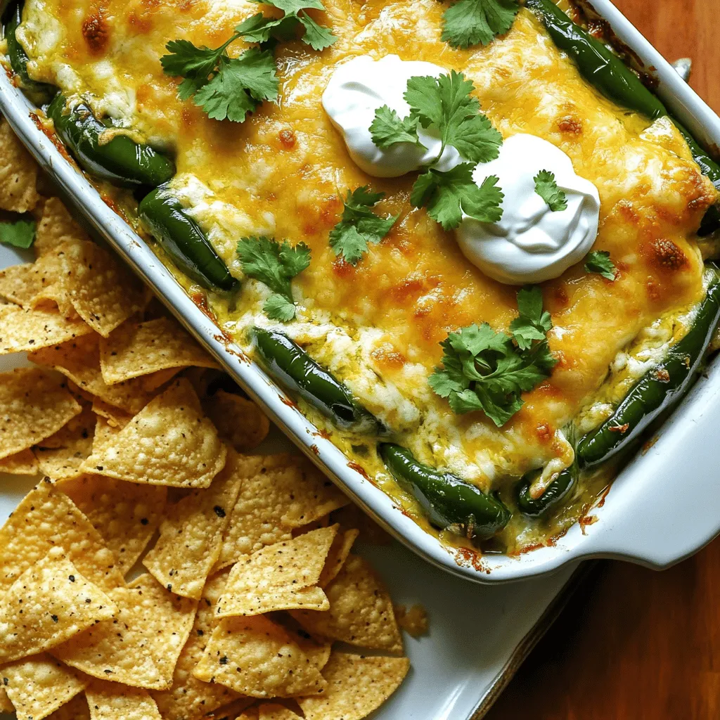Für einen leckeren Käse-Chili-Relleno-Auflauf brauchen Sie folgende Hauptzutaten: