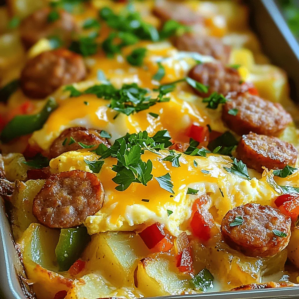 Für die Wurst-Ei-Auflauf brauchen Sie nur einige Hauptzutaten. Diese sind einfach zu finden und machen das Gericht lecker:
