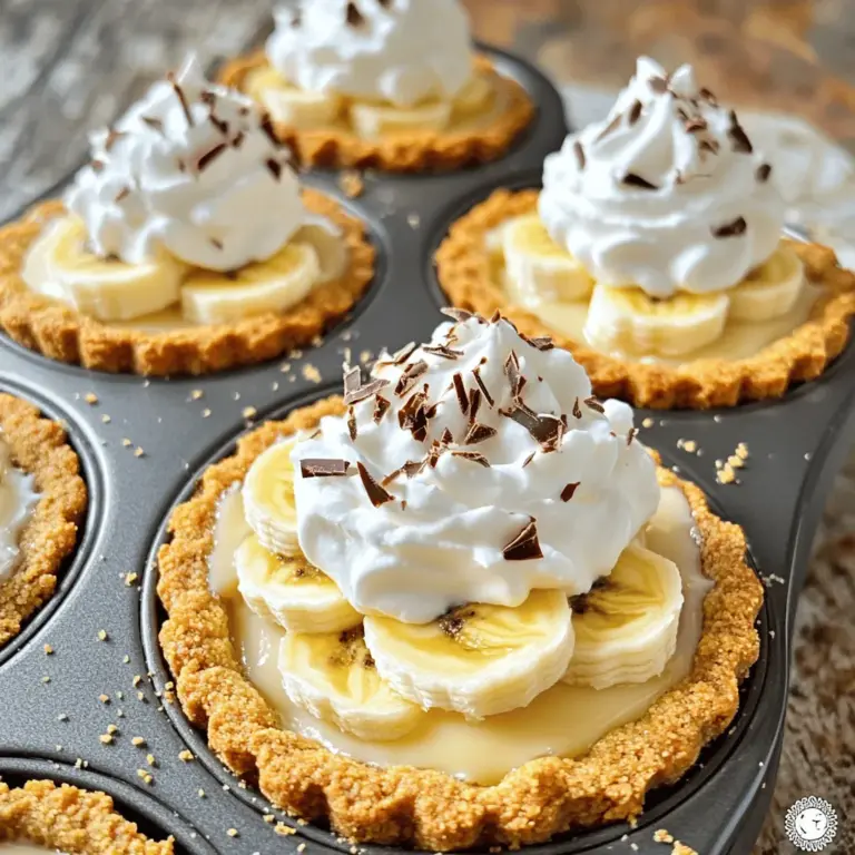 - 1 ½ Tassen zerbröselte Graham-Cracker (oder Kekse nach Wahl) - 1/4 Tasse Zucker - 1/2 Tasse geschmolzene Butter - 2 Bananen, in Scheiben geschnitten - 1 ½ Tassen Vanillepudding (fertig oder selbstgemacht)