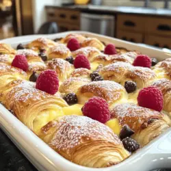 - 4 große, über Nacht weichgewordene Croissants, in Stücke geschnitten - 4 große Eier - 2 Tassen Milch (oder Pflanzenmilch)