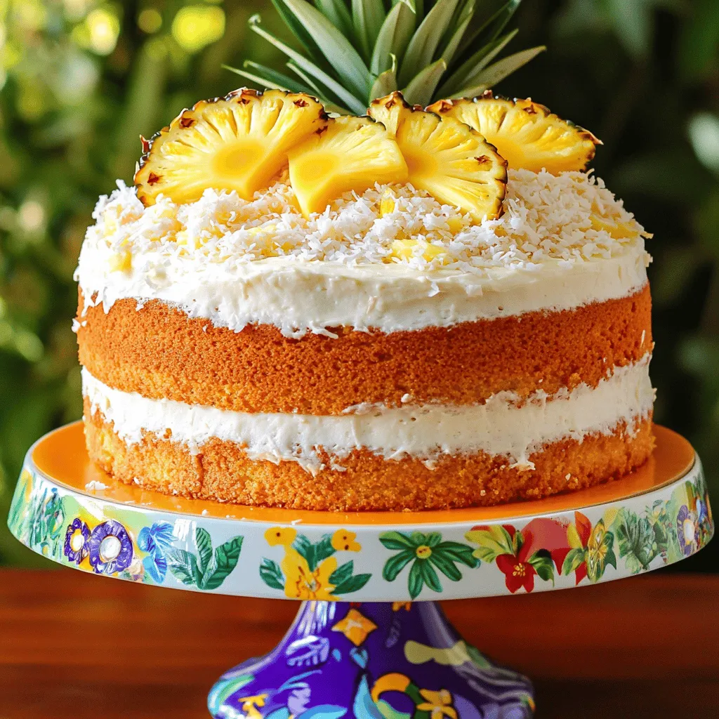 Um einen köstlichen Ananas-Kuchen zu machen, brauchst du folgende Zutaten: - 1 1/2 Tassen Weizenmehl (Typ 405) - 1 Tasse Zucker - 1/2 Tasse ungesalzene Butter, weich - 2 große Eier - 1 Teelöffel Vanilleextrakt - 1/2 Teelöffel Backpulver - 1/2 Teelöffel Natron - 1/4 Teelöffel Salz - 1 Tasse zerdrückte Ananas, abgetropft (Saft aufbewahren) - 1/4 Tasse Ananassaft (vom Abtropfen der Ananas) Diese Zutaten bilden die Basis für deinen Kuchen. Sie sorgen für den süßen Geschmack und die feuchte Textur. Um deinem Ananas-Kuchen noch mehr Geschmack zu geben, kannst du einige optionale Zutaten hinzufügen: - 1/2 Tasse Kokosraspel - 1/2 Tasse gehackte Walnüsse oder Pekannüsse Kokosraspel geben einen tropischen Flair, während Nüsse einen schönen Crunch bieten. Du kannst wählen, was dir besser gefällt. Die Wahl der richtigen Ananas ist wichtig für den besten Geschmack. Hier sind einige Tipps: - <strong>Frische</strong>: Suche nach einer Ananas, die fest und schwer ist. Sie sollte auch einen angenehmen, süßen Duft haben. – <strong>Reife</strong>: Die Blätter sollten grün und gesund aussehen. Wenn sie leicht herausgezogen werden können, ist die Ananas reif. – <strong>Dosenananas</strong>: Wenn du Dosenananas verwendest, achte darauf, dass sie in ihrem eigenen Saft und nicht in Sirup eingelegt sind. Das macht den Kuchen weniger süß. Mit diesen Tipps gelingt dir der perfekte Ananas-Kuchen. Schau dir auch das [Full Recipe] an, um die Zubereitung zu sehen! Heize deinen Ofen auf 175°C (350°F) vor. Das ist wichtig für eine gleichmäßige Backzeit. Fette eine runde 9-Zoll (23 cm) Kuchenform mit Butter oder Kochspray. Lege den Boden mit Backpapier aus. So bleibt der Kuchen nicht kleben und lässt sich leicht herausnehmen. Nimm eine große Schüssel. Mische das Weizenmehl, Backpulver, Natron und Salz gut. Stelle die Mischung beiseite. Nimm eine andere große Schüssel und schlage die weiche Butter und den Zucker mit einem Mixer. Mache das etwa 3-4 Minuten. Die Mischung sollte luftig und cremig werden. Füge dann die Eier nacheinander hinzu. Rühre nach jedem Ei gut um. Gib schließlich den Vanilleextrakt dazu. So bekommst du einen tollen Geschmack. Jetzt mische die trockenen Zutaten unter die Butter-Ei-Mischung. Gib das abwechselnd mit der zerdrückten Ananas und dem Ananassaft dazu. Rühre nur so lange, bis alles vermischt ist. Wenn du Kokosraspel oder Nüsse magst, füge diese vorsichtig hinzu. Gieße den Teig in die vorbereitete Form. Glätte die Oberfläche mit einem Spatel. Backe den Kuchen 30-35 Minuten. Mache den Zahnstocher-Test: Wenn er sauber herauskommt, ist der Kuchen fertig. Lass ihn 10 Minuten in der Form abkühlen. Stürze ihn dann auf ein Kuchengitter und lass ihn vollständig abkühlen. Für das Frosting kannst du die Anleitung im Full Recipe folgen. Beim Backen eines Ananas-Kuchens sind kleine Fehler oft entscheidend. Hier sind die häufigsten Fehler und wie du sie vermeidest: – <strong>Zu viel Flüssigkeit</strong>: Achte darauf, die Ananas gut abtropfen zu lassen. Zu viel Saft kann den Teig matschig machen. – <strong>Übermixen des Teigs</strong>: Rühre nur, bis alles gut vermischt ist. Zu langes Rühren macht den Kuchen zäh. – <strong>Falsche Ofentemperatur</strong>: Stelle sicher, dass dein Ofen richtig vorgeheizt ist. Ein kalter Ofen kann den Backprozess stören. Es gibt viele Möglichkeiten, deinen Ananas-Kuchen zu variieren. Hier sind einige Ideen: – <strong>Ananas-Kokos-Kuchen</strong>: Füge Kokosraspel zum Teig hinzu. Das gibt einen tollen Geschmack und einen Hauch von Tropen. – <strong>Mit Nüssen</strong>: Walnüsse oder Pekannüsse sorgen für einen knackigen Biss. Mische sie direkt in den Teig. – <strong>Fruchtige Extras</strong>: Du kannst auch andere Früchte hinzufügen, wie Mango oder Beeren, um den Geschmack zu erweitern. Frischkäse-Frosting kann dein Dessert aufwerten. Hier sind meine besten Tipps: – <strong>Zimmertemperatur</strong>: Stelle sicher, dass der Frischkäse weich ist. Kalter Frischkäse lässt sich schwerer vermischen. – <strong>Puderzucker sorgfältig hinzufügen</strong>: Gib den Puderzucker langsam hinzu. Das hilft, Klumpen zu vermeiden. – <strong>Geschmack anpassen</strong>: Du kannst mehr Vanilleextrakt hinzufügen, um das Frosting noch aromatischer zu machen. Für die besten Ergebnisse folge dem Full Recipe. So wird dein Ananas-Kuchen garantiert ein Hit! {{image_4}} Der Ananas-Upside-Down-Kuchen ist ein Klassiker. Er hat saftige Ananas und karamellisierten Zucker oben. Du beginnst mit einer Schicht Ananasscheiben in einer Kuchenform. Dann fügst du eine süße Butter-Zucker-Mischung hinzu. Der Teig ist ähnlich wie der für den normalen Ananas-Kuchen. Backe ihn dann, bis er goldbraun ist. Zum Servieren drehst du den Kuchen um. So siehst du die schönen Ananas-Stücke. Es ist ein echter Hingucker! Wenn du vegan bist, schmeckt der Ananas-Kuchen auch ohne Eier und Milch lecker. Nutze Apfelmus oder Banane als Eiersatz. Verwende pflanzliche Margarine statt Butter. Du kannst auch Sojajoghurt für die Feuchtigkeit nehmen. Der Rest des Rezepts bleibt gleich. So bekommst du einen saftigen Kuchen, der alle begeistert. Vegane Rezepte sind oft gesünder und immer noch voll im Geschmack. Für glutenfreie Optionen verwende glutenfreies Mehl. Es gibt viele Sorten, die gut funktionieren. Achte darauf, dass du auch glutenfreie Backpulver nutzt. Du kannst auch Mandelmehl oder Kokosmehl probieren. Diese Mehle geben dem Kuchen einen tollen Geschmack. Die Textur kann leicht anders sein, aber der Genuss bleibt. Genieße deinen Ananas-Kuchen ohne Sorgen um Gluten. Es gibt viele Wege, diesen Kuchen anzupassen und dennoch lecker zu machen. Um deinen Ananas-Kuchen frisch zu halten, lagere ihn in einem luftdichten Behälter. So bleibt er saftig und lecker. Du kannst den Kuchen auch in Frischhaltefolie wickeln. Stelle sicher, dass der Kuchen ganz abgekühlt ist, bevor du ihn lagerst. Die richtige Lagerung schützt den Kuchen vor Austrocknung und sorgt dafür, dass die Aromen erhalten bleiben. Achte auf einige Anzeichen, wenn du deinen Kuchen überprüfst. Wenn der Kuchen einen seltsamen Geruch hat, solltest du ihn nicht mehr essen. Auch Schimmel ist ein klares Zeichen dafür, dass der Kuchen schlecht ist. Wenn die Textur matschig oder sehr trocken ist, ist es besser, den Kuchen zu entsorgen. Sicherheit geht vor, also sei vorsichtig! Im Kühlschrank hält sich der Ananas-Kuchen etwa 5 bis 7 Tage. Stelle ihn in den Kühlschrank, wenn du ihn nicht gleich essen möchtest. Im Gefrierschrank bleibt er bis zu 3 Monate frisch. Um ihn einzufrieren, schneide den Kuchen in Stücke und wickle jedes Stück gut ein. So bleibt der Geschmack und die Frische erhalten. Für besten Genuss, lasse den Kuchen langsam im Kühlschrank auftauen, bevor du ihn servierst. Ja, du kannst frische Ananas verwenden. Achte darauf, die Ananas gut zu schälen und zu würfeln. Zerdrücke die Ananas dann in einer Schüssel. Der Saft ist wichtig. Bewahre ihn auf, um ihn im Rezept zu verwenden. Frische Ananas gibt deinem Kuchen einen tollen Geschmack. Um den Kuchen glutenfrei zu machen, ersetze das Weizenmehl durch glutenfreies Mehl. Es gibt viele glutenfreie Mehlmischungen. Achte darauf, eine Mischung zu wählen, die gut für Kuchen geeignet ist. Du kannst auch Mandelmehl oder Kokosmehl ausprobieren. Passe die Flüssigkeitsmenge an, da diese Mehle oft anders reagieren. Die Dekoration macht den Kuchen noch schöner. Du kannst den Kuchen mit Frischkäse-Frosting bestreichen. Streue dann Kokosraspel oder gehackte Nüsse darüber. Frische Ananasscheiben oder essbare Blüten sind auch toll. Sie geben dem Kuchen eine fröhliche Note. Du kannst den Kuchen auf einem bunten Kuchenständer servieren, um ihn noch mehr hervorzuheben. Der Ananas-Kuchen ist ein leckerer Genuss, der einfach zu machen ist. In diesem Artikel haben wir die besten Zutaten und Tipps zur Zubereitung behandelt. Zudem gab es Variationen wie den Vegan- oder Glutenfreien Ananas-Kuchen. Ich hoffe, diese Anleitung hilft dir, deinen perfekten Kuchen zu backen. Denk daran, bei der Auswahl der Ananas auf Frische zu achten. Ein gut gelagerter Kuchen bleibt länger lecker. Viel Spaß beim Backen und Genießen!” /></p>
</p>
<h2>Variationen des Ananas-Kuchens</h2>
</p>
<h3>Ananas-Upside-Down-Kuchen Rezept</h3>
</p>
<p>Der Ananas-Upside-Down-Kuchen ist ein Klassiker. Er hat saftige Ananas und karamellisierten Zucker oben. Du beginnst mit einer Schicht Ananasscheiben in einer Kuchenform. Dann fügst du eine süße Butter-Zucker-Mischung hinzu. Der Teig ist ähnlich wie der für den normalen Ananas-Kuchen. Backe ihn dann, bis er goldbraun ist. Zum Servieren drehst du den Kuchen um. So siehst du die schönen Ananas-Stücke. Es ist ein echter Hingucker!</p>
</p>
<h3>Vegane Ananas-Kuchen-Varianten</h3>
</p>
<p>Wenn du vegan bist, schmeckt der Ananas-Kuchen auch ohne Eier und Milch lecker. Nutze Apfelmus oder Banane als Eiersatz. Verwende pflanzliche Margarine statt Butter. Du kannst auch Sojajoghurt für die Feuchtigkeit nehmen. Der Rest des Rezepts bleibt gleich. So bekommst du einen saftigen Kuchen, der alle begeistert. Vegane Rezepte sind oft gesünder und immer noch voll im Geschmack.</p>
</p>
<h3>Glutenfreie Optionen für Ananas-Kuchen</h3>
</p>
<p>Für glutenfreie Optionen verwende glutenfreies Mehl. Es gibt viele Sorten, die gut funktionieren. Achte darauf, dass du auch glutenfreie Backpulver nutzt. Du kannst auch Mandelmehl oder Kokosmehl probieren. Diese Mehle geben dem Kuchen einen tollen Geschmack. Die Textur kann leicht anders sein, aber der Genuss bleibt. Genieße deinen Ananas-Kuchen ohne Sorgen um Gluten. Es gibt viele Wege, diesen Kuchen anzupassen und dennoch lecker zu machen.</p>
</p>
</p>
<h2>Lagerungshinweise</h2>
</p>
<h3>Wie man den Kuchen richtig lagert</h3>
</p>
<p>Um deinen Ananas-Kuchen frisch zu halten, lagere ihn in einem luftdichten Behälter. So bleibt er saftig und lecker. Du kannst den Kuchen auch in Frischhaltefolie wickeln. Stelle sicher, dass der Kuchen ganz abgekühlt ist, bevor du ihn lagerst. Die richtige Lagerung schützt den Kuchen vor Austrocknung und sorgt dafür, dass die Aromen erhalten bleiben.</p>
</p>
<h3>Anzeichen von Verderb: Wann den Kuchen entsorgen?</h3>
</p>
<p>Achte auf einige Anzeichen, wenn du deinen Kuchen überprüfst. Wenn der Kuchen einen seltsamen Geruch hat, solltest du ihn nicht mehr essen. Auch Schimmel ist ein klares Zeichen dafür, dass der Kuchen schlecht ist. Wenn die Textur matschig oder sehr trocken ist, ist es besser, den Kuchen zu entsorgen. Sicherheit geht vor, also sei vorsichtig!</p>
</p>
<h3>Haltbarkeit von Ananas-Kuchen im Kühlschrank und Gefrierschrank</h3>
</p>
<p>Im Kühlschrank hält sich der Ananas-Kuchen etwa 5 bis 7 Tage. Stelle ihn in den Kühlschrank, wenn du ihn nicht gleich essen möchtest. Im Gefrierschrank bleibt er bis zu 3 Monate frisch. Um ihn einzufrieren, schneide den Kuchen in Stücke und wickle jedes Stück gut ein. So bleibt der Geschmack und die Frische erhalten. Für besten Genuss, lasse den Kuchen langsam im Kühlschrank auftauen, bevor du ihn servierst.</p>
</p>
<h2>FAQs</h2>
</p>
<h3>Kann ich frische Ananas anstelle von Dosenananas verwenden?</h3>
</p>
<p>Ja, du kannst frische Ananas verwenden. Achte darauf, die Ananas gut zu schälen und zu würfeln. Zerdrücke die Ananas dann in einer Schüssel. Der Saft ist wichtig. Bewahre ihn auf, um ihn im Rezept zu verwenden. Frische Ananas gibt deinem Kuchen einen tollen Geschmack.</p>
</p>
<h3>Wie kann ich den Kuchen glutenfrei machen?</h3>
</p>
<p>Um den Kuchen glutenfrei zu machen, ersetze das Weizenmehl durch glutenfreies Mehl. Es gibt viele glutenfreie Mehlmischungen. Achte darauf, eine Mischung zu wählen, die gut für Kuchen geeignet ist. Du kannst auch Mandelmehl oder Kokosmehl ausprobieren. Passe die Flüssigkeitsmenge an, da diese Mehle oft anders reagieren.</p>
</p>
<h3>Was ist die beste Art, den Ananas-Kuchen zu dekorieren?</h3>
</p>
<p>Die Dekoration macht den Kuchen noch schöner. Du kannst den Kuchen mit Frischkäse-Frosting bestreichen. Streue dann Kokosraspel oder gehackte Nüsse darüber. Frische Ananasscheiben oder essbare Blüten sind auch toll. Sie geben dem Kuchen eine fröhliche Note. Du kannst den Kuchen auf einem bunten Kuchenständer servieren, um ihn noch mehr hervorzuheben.</p>
</p>
<p>Der Ananas-Kuchen ist ein leckerer Genuss, der einfach zu machen ist. In diesem Artikel haben wir die besten Zutaten und Tipps zur Zubereitung behandelt. Zudem gab es Variationen wie den Vegan- oder Glutenfreien Ananas-Kuchen. Ich hoffe, diese Anleitung hilft dir, deinen perfekten Kuchen zu backen. Denk daran, bei der Auswahl der Ananas auf Frische zu achten. Ein gut gelagerter Kuchen bleibt länger lecker. Viel Spaß beim Backen und Genießen!</p>
</div>
