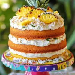 Um einen köstlichen Ananas-Kuchen zu machen, brauchst du folgende Zutaten: - 1 1/2 Tassen Weizenmehl (Typ 405) - 1 Tasse Zucker - 1/2 Tasse ungesalzene Butter, weich - 2 große Eier - 1 Teelöffel Vanilleextrakt - 1/2 Teelöffel Backpulver - 1/2 Teelöffel Natron - 1/4 Teelöffel Salz - 1 Tasse zerdrückte Ananas, abgetropft (Saft aufbewahren) - 1/4 Tasse Ananassaft (vom Abtropfen der Ananas) Diese Zutaten bilden die Basis für deinen Kuchen. Sie sorgen für den süßen Geschmack und die feuchte Textur. Um deinem Ananas-Kuchen noch mehr Geschmack zu geben, kannst du einige optionale Zutaten hinzufügen: - 1/2 Tasse Kokosraspel - 1/2 Tasse gehackte Walnüsse oder Pekannüsse Kokosraspel geben einen tropischen Flair, während Nüsse einen schönen Crunch bieten. Du kannst wählen, was dir besser gefällt. Die Wahl der richtigen Ananas ist wichtig für den besten Geschmack. Hier sind einige Tipps: - Frische: Suche nach einer Ananas, die fest und schwer ist. Sie sollte auch einen angenehmen, süßen Duft haben. - Reife: Die Blätter sollten grün und gesund aussehen. Wenn sie leicht herausgezogen werden können, ist die Ananas reif. - Dosenananas: Wenn du Dosenananas verwendest, achte darauf, dass sie in ihrem eigenen Saft und nicht in Sirup eingelegt sind. Das macht den Kuchen weniger süß. Mit diesen Tipps gelingt dir der perfekte Ananas-Kuchen. Schau dir auch das [Full Recipe] an, um die Zubereitung zu sehen! Heize deinen Ofen auf 175°C (350°F) vor. Das ist wichtig für eine gleichmäßige Backzeit. Fette eine runde 9-Zoll (23 cm) Kuchenform mit Butter oder Kochspray. Lege den Boden mit Backpapier aus. So bleibt der Kuchen nicht kleben und lässt sich leicht herausnehmen. Nimm eine große Schüssel. Mische das Weizenmehl, Backpulver, Natron und Salz gut. Stelle die Mischung beiseite. Nimm eine andere große Schüssel und schlage die weiche Butter und den Zucker mit einem Mixer. Mache das etwa 3-4 Minuten. Die Mischung sollte luftig und cremig werden. Füge dann die Eier nacheinander hinzu. Rühre nach jedem Ei gut um. Gib schließlich den Vanilleextrakt dazu. So bekommst du einen tollen Geschmack. Jetzt mische die trockenen Zutaten unter die Butter-Ei-Mischung. Gib das abwechselnd mit der zerdrückten Ananas und dem Ananassaft dazu. Rühre nur so lange, bis alles vermischt ist. Wenn du Kokosraspel oder Nüsse magst, füge diese vorsichtig hinzu. Gieße den Teig in die vorbereitete Form. Glätte die Oberfläche mit einem Spatel. Backe den Kuchen 30-35 Minuten. Mache den Zahnstocher-Test: Wenn er sauber herauskommt, ist der Kuchen fertig. Lass ihn 10 Minuten in der Form abkühlen. Stürze ihn dann auf ein Kuchengitter und lass ihn vollständig abkühlen. Für das Frosting kannst du die Anleitung im Full Recipe folgen. Beim Backen eines Ananas-Kuchens sind kleine Fehler oft entscheidend. Hier sind die häufigsten Fehler und wie du sie vermeidest: - Zu viel Flüssigkeit: Achte darauf, die Ananas gut abtropfen zu lassen. Zu viel Saft kann den Teig matschig machen. - Übermixen des Teigs: Rühre nur, bis alles gut vermischt ist. Zu langes Rühren macht den Kuchen zäh. - Falsche Ofentemperatur: Stelle sicher, dass dein Ofen richtig vorgeheizt ist. Ein kalter Ofen kann den Backprozess stören. Es gibt viele Möglichkeiten, deinen Ananas-Kuchen zu variieren. Hier sind einige Ideen: - Ananas-Kokos-Kuchen: Füge Kokosraspel zum Teig hinzu. Das gibt einen tollen Geschmack und einen Hauch von Tropen. - Mit Nüssen: Walnüsse oder Pekannüsse sorgen für einen knackigen Biss. Mische sie direkt in den Teig. - Fruchtige Extras: Du kannst auch andere Früchte hinzufügen, wie Mango oder Beeren, um den Geschmack zu erweitern. Frischkäse-Frosting kann dein Dessert aufwerten. Hier sind meine besten Tipps: - Zimmertemperatur: Stelle sicher, dass der Frischkäse weich ist. Kalter Frischkäse lässt sich schwerer vermischen. - Puderzucker sorgfältig hinzufügen: Gib den Puderzucker langsam hinzu. Das hilft, Klumpen zu vermeiden. - Geschmack anpassen: Du kannst mehr Vanilleextrakt hinzufügen, um das Frosting noch aromatischer zu machen. Für die besten Ergebnisse folge dem Full Recipe. So wird dein Ananas-Kuchen garantiert ein Hit! {{image_4}} Der Ananas-Upside-Down-Kuchen ist ein Klassiker. Er hat saftige Ananas und karamellisierten Zucker oben. Du beginnst mit einer Schicht Ananasscheiben in einer Kuchenform. Dann fügst du eine süße Butter-Zucker-Mischung hinzu. Der Teig ist ähnlich wie der für den normalen Ananas-Kuchen. Backe ihn dann, bis er goldbraun ist. Zum Servieren drehst du den Kuchen um. So siehst du die schönen Ananas-Stücke. Es ist ein echter Hingucker! Wenn du vegan bist, schmeckt der Ananas-Kuchen auch ohne Eier und Milch lecker. Nutze Apfelmus oder Banane als Eiersatz. Verwende pflanzliche Margarine statt Butter. Du kannst auch Sojajoghurt für die Feuchtigkeit nehmen. Der Rest des Rezepts bleibt gleich. So bekommst du einen saftigen Kuchen, der alle begeistert. Vegane Rezepte sind oft gesünder und immer noch voll im Geschmack. Für glutenfreie Optionen verwende glutenfreies Mehl. Es gibt viele Sorten, die gut funktionieren. Achte darauf, dass du auch glutenfreie Backpulver nutzt. Du kannst auch Mandelmehl oder Kokosmehl probieren. Diese Mehle geben dem Kuchen einen tollen Geschmack. Die Textur kann leicht anders sein, aber der Genuss bleibt. Genieße deinen Ananas-Kuchen ohne Sorgen um Gluten. Es gibt viele Wege, diesen Kuchen anzupassen und dennoch lecker zu machen. Um deinen Ananas-Kuchen frisch zu halten, lagere ihn in einem luftdichten Behälter. So bleibt er saftig und lecker. Du kannst den Kuchen auch in Frischhaltefolie wickeln. Stelle sicher, dass der Kuchen ganz abgekühlt ist, bevor du ihn lagerst. Die richtige Lagerung schützt den Kuchen vor Austrocknung und sorgt dafür, dass die Aromen erhalten bleiben. Achte auf einige Anzeichen, wenn du deinen Kuchen überprüfst. Wenn der Kuchen einen seltsamen Geruch hat, solltest du ihn nicht mehr essen. Auch Schimmel ist ein klares Zeichen dafür, dass der Kuchen schlecht ist. Wenn die Textur matschig oder sehr trocken ist, ist es besser, den Kuchen zu entsorgen. Sicherheit geht vor, also sei vorsichtig! Im Kühlschrank hält sich der Ananas-Kuchen etwa 5 bis 7 Tage. Stelle ihn in den Kühlschrank, wenn du ihn nicht gleich essen möchtest. Im Gefrierschrank bleibt er bis zu 3 Monate frisch. Um ihn einzufrieren, schneide den Kuchen in Stücke und wickle jedes Stück gut ein. So bleibt der Geschmack und die Frische erhalten. Für besten Genuss, lasse den Kuchen langsam im Kühlschrank auftauen, bevor du ihn servierst. Ja, du kannst frische Ananas verwenden. Achte darauf, die Ananas gut zu schälen und zu würfeln. Zerdrücke die Ananas dann in einer Schüssel. Der Saft ist wichtig. Bewahre ihn auf, um ihn im Rezept zu verwenden. Frische Ananas gibt deinem Kuchen einen tollen Geschmack. Um den Kuchen glutenfrei zu machen, ersetze das Weizenmehl durch glutenfreies Mehl. Es gibt viele glutenfreie Mehlmischungen. Achte darauf, eine Mischung zu wählen, die gut für Kuchen geeignet ist. Du kannst auch Mandelmehl oder Kokosmehl ausprobieren. Passe die Flüssigkeitsmenge an, da diese Mehle oft anders reagieren. Die Dekoration macht den Kuchen noch schöner. Du kannst den Kuchen mit Frischkäse-Frosting bestreichen. Streue dann Kokosraspel oder gehackte Nüsse darüber. Frische Ananasscheiben oder essbare Blüten sind auch toll. Sie geben dem Kuchen eine fröhliche Note. Du kannst den Kuchen auf einem bunten Kuchenständer servieren, um ihn noch mehr hervorzuheben. Der Ananas-Kuchen ist ein leckerer Genuss, der einfach zu machen ist. In diesem Artikel haben wir die besten Zutaten und Tipps zur Zubereitung behandelt. Zudem gab es Variationen wie den Vegan- oder Glutenfreien Ananas-Kuchen. Ich hoffe, diese Anleitung hilft dir, deinen perfekten Kuchen zu backen. Denk daran, bei der Auswahl der Ananas auf Frische zu achten. Ein gut gelagerter Kuchen bleibt länger lecker. Viel Spaß beim Backen und Genießen!