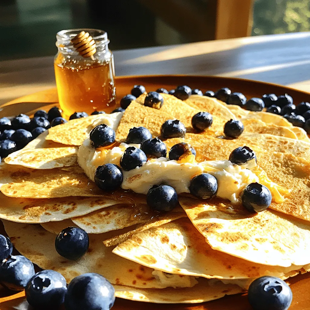 Ich liebe es, mit einfachen Zutaten leckere Gerichte zu zaubern. Die Blueberry Frühstücks-Quesadilla ist ein perfektes Beispiel. Sie ist schnell und einfach zu machen. Außerdem schmeckt sie fantastisch!