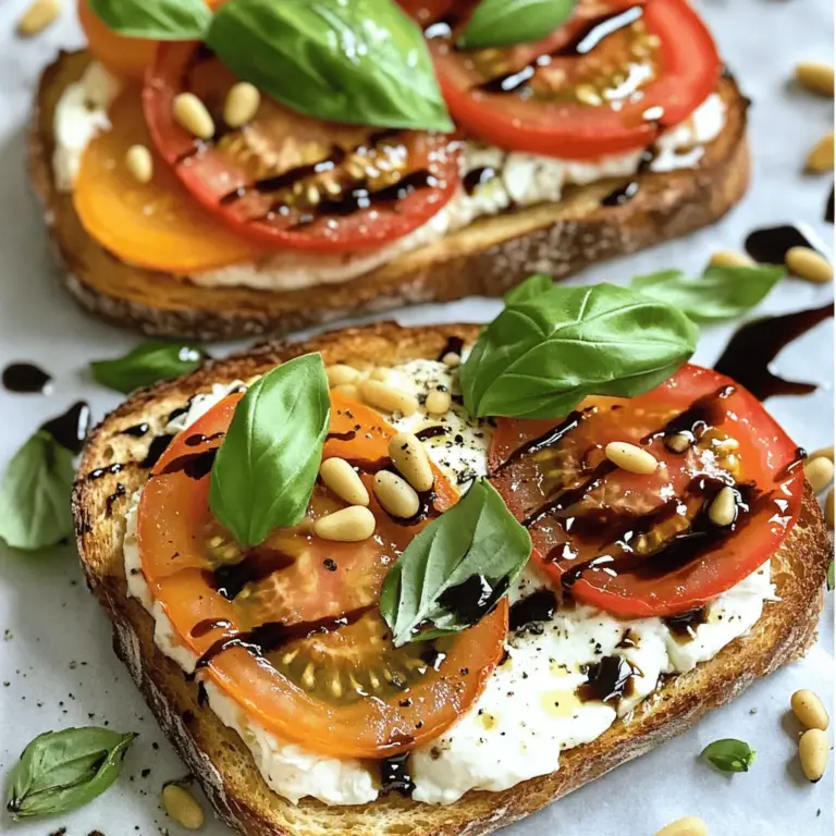 Für einen köstlichen Burrata-Carpese-Toast benötigst du folgende Hauptzutaten: