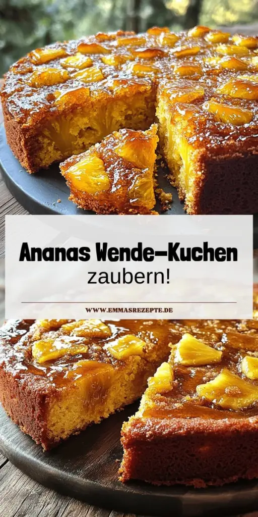 Entdecke das Rezept für einen köstlichen Ananas Wende-Kuchen, der einfach zuzubereiten ist! In dieser Schritt-für-Schritt-Anleitung findest du alle Zutaten und Tipps, um einen perfekt saftigen Kuchen zu backen. Von der Zuckermischung bis zur Teigzubereitung – hier erfährst du alles, was du wissen musst. Lass dir dieses süße Vergnügen nicht entgehen und klicke jetzt, um die detaillierte Anleitung zu erkunden und deinen eigenen Ananas Wende-Kuchen zu kreieren!
