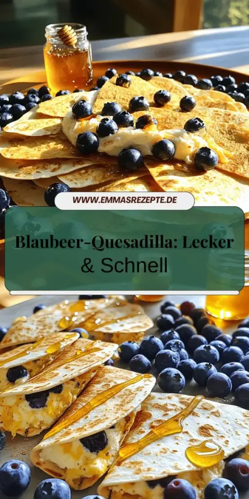 Entdecke das schnelle und leckere Rezept für eine Blueberry Breakfast Quesadilla, die dein Frühstück revolutionieren wird! Mit frischen Blaubeeren, cremigem Frischkäse und knusprigen Tortillas machst du im Handumdrehen ein köstliches Gericht. Ideal für alle, die ein einfaches, aber geschmackvolles Frühstück suchen. Klicke hier, um das vollständige Rezept zu erkunden und dein nächstes Frühstücks-Highlight zu kreieren!