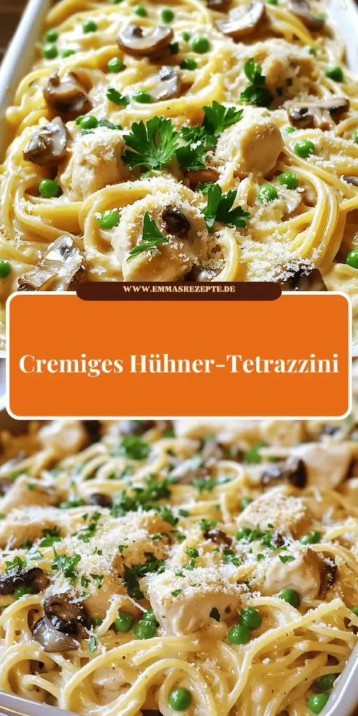 Entdecke das einfache und leckere Rezept für cremigen Hühner-Tetrazzini, das deine Familie begeistern wird! Mit frischen Zutaten und einer unkomplizierten Zubereitung wirst du im Handumdrehen ein herzhaftes Gericht zaubern. Ideal für gemütliche Zusammenkünfte oder einfach für einen schnellen Genuss nach einem langen Tag. Klicke jetzt, um alle Schritte und Variationen zu entdecken und deinen eigenen Hühner-Tetrazzini zu kreieren!