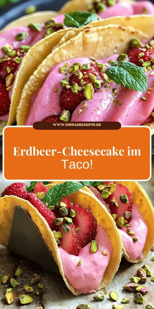 Erdbeer-Cheesecake-Tacos sind die perfekte süße Versuchung für jeden Anlass! In diesem Rezept erfährst du, wie du diese erfrischenden Tacos mit frischen Erdbeeren und cremigem Frischkäse ganz einfach selbst zubereitest. Egal ob für eine Party oder den kleinen Hunger zwischendurch, diese Leckerei wird alle begeistern. Lass dir diese köstliche Kombination nicht entgehen und klicke jetzt für die vollständige Anleitung!