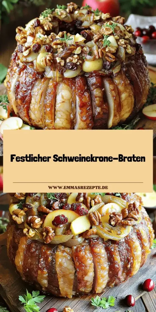 Entdecke das außergewöhnliche Rezept für den gefüllten Schweinekrone-Braten, das deine Festtage unvergesslich macht! Mit saftigem Fleisch und einer verlockenden Füllung aus Äpfeln, Cranberries und Walnüssen ist dieses Festgericht ein wahres Geschmackserlebnis. Lass dich inspirieren und erfahre, wie du es perfekt zubereitest und präsentierst. Klicke jetzt, um die vollständige Anleitung und Tipps zu entdecken!