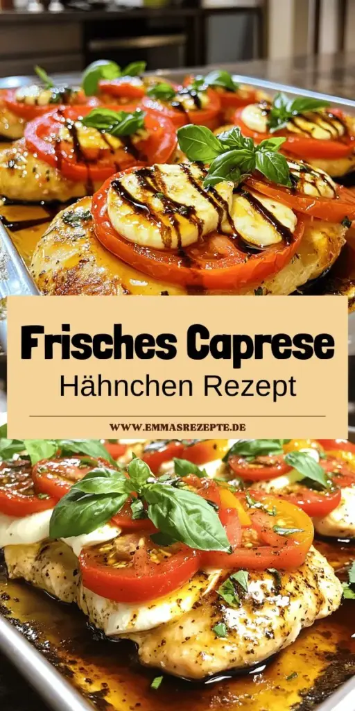 Entdecke das perfekte Rezept für Caprese Chicken, das lecker und erfrischend ist! Mit saftigem Hühnchen, frischen Tomaten und cremigem Mozzarella zauberst du ein Gericht, das einfach zuzubereiten ist und allen schmeckt. Dieses Rezept ist ideal für ein schnelles Familienessen oder ein Abendessen mit Freunden. Klicke hier, um die vollständige Anleitung zu erhalten und dich von diesem köstlichen Erlebnis inspirieren zu lassen!