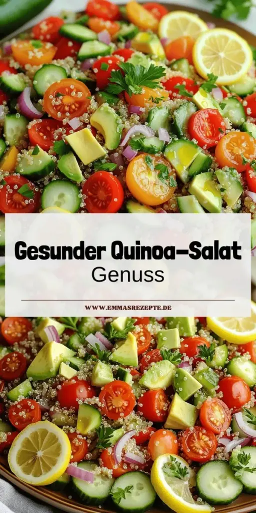 Entdecke das perfekte Rezept für einen leckeren Quinoa-Salat, der gesund und einfach zuzubereiten ist! Lerne, wie du frische Zutaten auswählst und deinen Salat kreativ variierst. Egal ob für ein Picknick oder ein festliches Dinner, mit diesen Tipps wird dein Quinoa-Salat ein wahrer Genuss. Klicke jetzt, um die Schritt-für-Schritt-Anleitung und weitere köstliche Variationen zu entdecken, die deinen Salat zum Highlight machen!