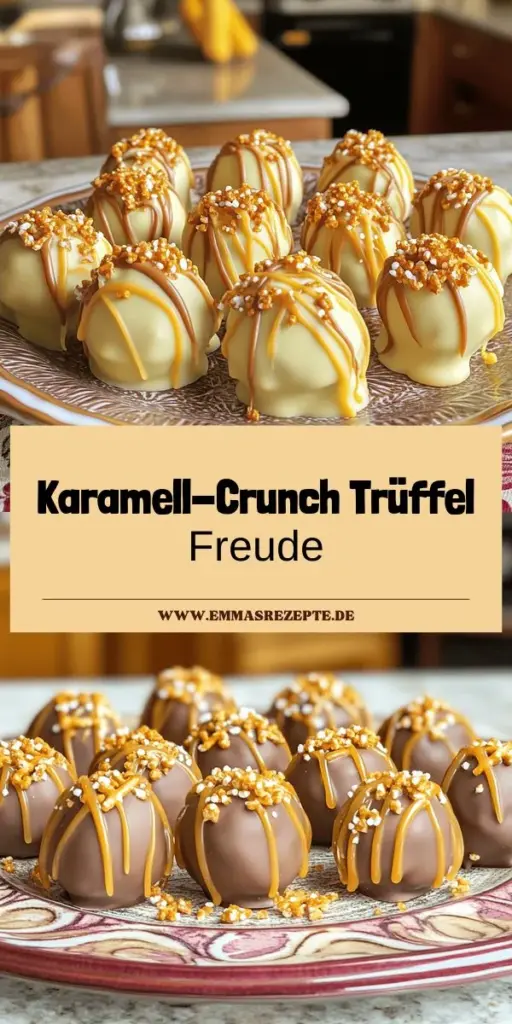 Entdecke die verführerischen No Bake Caramel Crunch Butterfinger Truffles! Diese leckeren Trüffel sind einfach zuzubereiten und benötigen keinen Ofen. Die Kombination aus süßen Butterfingern, cremigem Frischkäse und knusprigen Brezeln sorgt für unvergesslichen Genuss. Perfekt für jede Gelegenheit! Neugierig? Klicke hier, um das vollständige Rezept und Tipps zur Zubereitung zu entdecken und deine eigenen köstlichen Trüffel zu kreieren!
