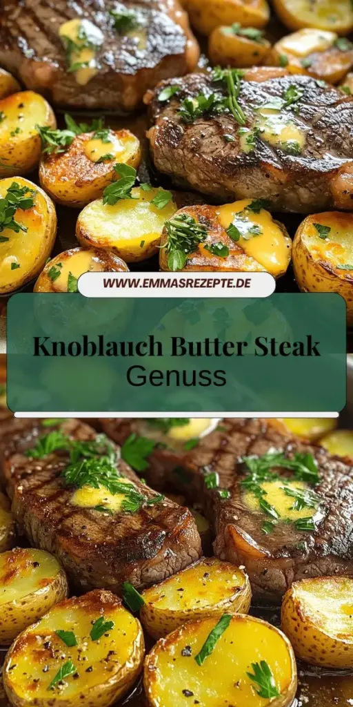 Entdecke das köstliche Rezept für Knoblauch Butter Steak und Kartoffeln Pfanne! Dieses einfache und leckere Gericht vereint zartes Steak und knusprige Kartoffeln, perfekt für ein unvergessliches Dinner. Mit aromatischem Knoblauch und frischen Kräutern zauberst du in wenigen Schritten ein Menü, das deine Gäste begeistern wird. Klicke jetzt, um alle Details und weiteren Tipps für die Zubereitung zu erfahren!