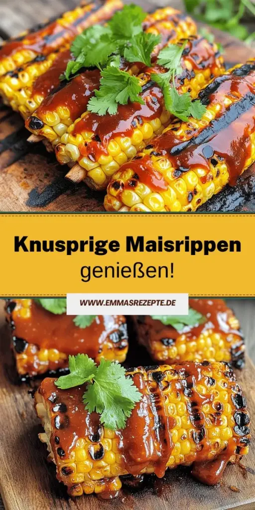 Entdecken Sie das köstliche Rezept für knusprige und leckere Corn Ribs! Diese einfachen und schmackhaften Maisrippen sind ein Hit bei jedem BBQ und lassen sich mit wenigen Zutaten zubereiten. Von der perfekten Gewürzmischung bis hin zum Grillen, ich teile die besten Tipps für ein unvergessliches Geschmackserlebnis. Lust auf dieses außergewöhnliche Snack-Rezept? Klicken Sie durch und erleben Sie den Genuss selbst!