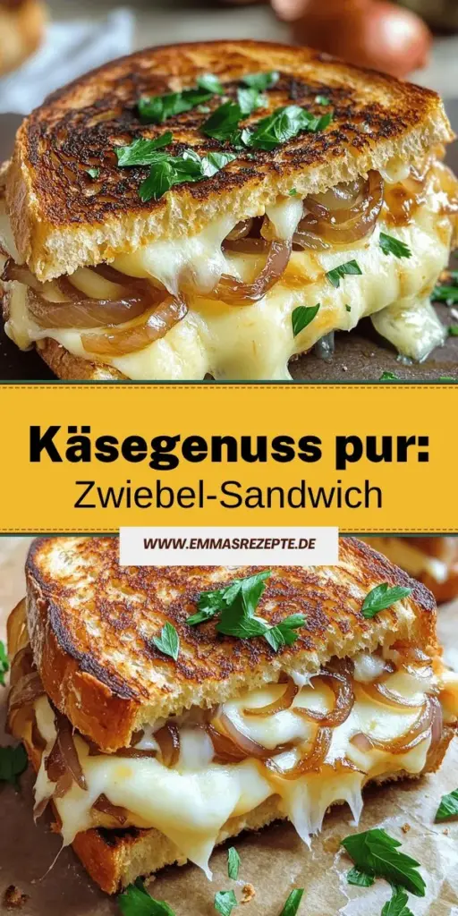 Entdecke das perfekte Rezept für Gooey French Onion Grilled Cheese! Dieses unwiderstehliche Sandwich kombiniert karamellisierte Zwiebeln und geschmolzenen Käse auf knusprigem Sourdough-Brot – ideal für einen herzhaften Snack. Folgt der einfachen Schritt-für-Schritt-Anleitung und zaubert euch in kürzester Zeit einen Genuss, der eure Geschmacksknospen verzaubert. Klicke jetzt und lass dich von diesen köstlichen Rezepten inspirieren!