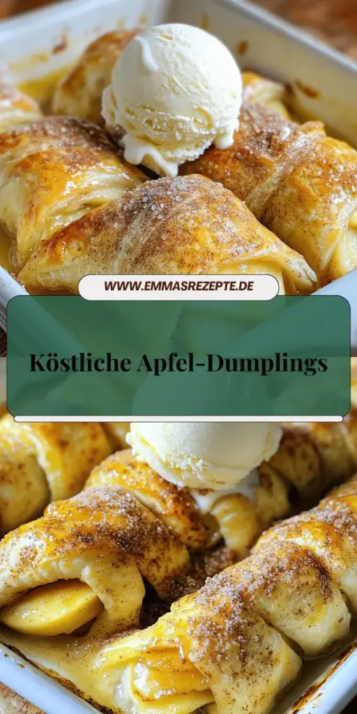 Entdecke, wie einfach du köstliche Crescent Roll Apfel-Dumplings zubereiten kannst! Dieses Rezept erfordert nur wenige Zutaten und sorgt für ein himmlisches Dessert, das deine Familie und Freunde begeistern wird. Verpasse nicht die Schritt-für-Schritt-Anleitung und nützliche Tipps, um perfekte Dumplings zu backen. Klicke jetzt und erfahre, wie du dieses süße Vergnügen ganz einfach selbst zaubern kannst!