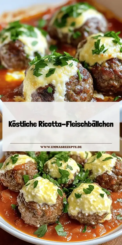 Entdecke, wie du leckere und einfache Ricotta-Fleischbällchen zubereitest, die jeden begeistern! Mit Rinderhack, cremigem Ricotta und frischen Kräutern zauberst du ein perfektes Gericht für jede Gelegenheit. Diese Schritt-für-Schritt-Anleitung ist für Anfänger und Profis gleichermaßen geeignet. Klicke jetzt, um die kompletten Rezepte und hilfreiche Tipps zu entdecken und deine Gäste mit diesen köstlichen Fleischbällchen zu beeindrucken!