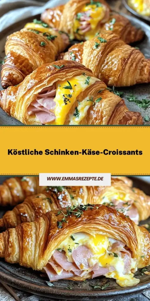 Entdecken Sie das köstliche Rezept für unwiderstehliche gebackene Schinken-Käse-Croissants! In weniger als 30 Minuten zaubern Sie einen herzhaften Snack, der goldbraun und knusprig ist. Mit nur wenigen Zutaten wie frischem Schinken, schmelzendem Käse und aromatischen Kräutern wird jede Biss zu einem Genuss. Klicken Sie jetzt, um alle Details zu erfahren und Ihre Familie mit diesem leckeren Gericht zu begeistern!