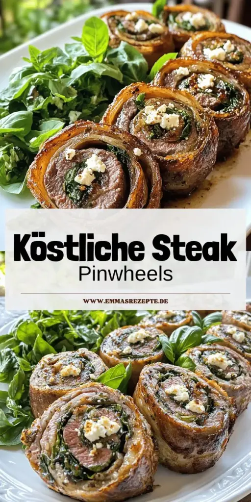 Entdecke das köstliche Rezept für Steak Pinwheels, das zartes Rinderfilet, frischen Babyspinat und würzigen Feta-Käse vereint. Mit nur wenigen einfachen Schritten bereitest du dieses beeindruckende Gericht schnell zu, das deine Gäste garantiert begeistern wird. Lass dir nicht den Spaß entgehen, diese leckeren Pinwheels zu kreieren und deine Kochkünste zu zeigen. Klicke jetzt und entdecke das vollständige Rezept für ein unvergessliches Dinner!