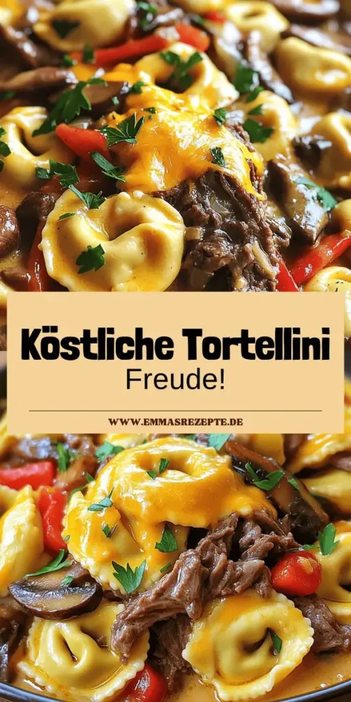 Entdecken Sie das köstliche Rezept für Cheesesteak Tortellini Bliss, das den herzhaften Geschmack von Cheesesteaks mit zarten Tortellini kombiniert! Mit frischen Zutaten, einer einfachen Schritt-für-Schritt-Anleitung und variablen Optionen, die zu jedem Geschmack passen, ist dieses Gericht das perfekte Abendessen für die ganze Familie. Schauen Sie rein und starten Sie Ihre kulinarische Reise mit diesem unwiderstehlichen Rezept!