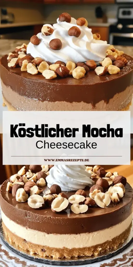 Entdecken Sie den perfekten Mocha Hazelnut Cheesecake, der jeden Anlass versüßt! Mit seiner unwiderstehlichen Mischung aus Schokolade und Haselnüssen wird dieser Käsekuchen Ihre Gäste begeistern. In meinem Artikel finden Sie eine einfache Schritt-für-Schritt-Anleitung, nützliche Tipps und sogar Alternativen für spezielle Diäten. Klicken Sie hier, um das vollständige Rezept zu entdecken und Ihre nächste Feier zu einem unvergesslichen Erlebnis zu machen!