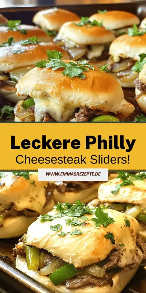 Entdecke, wie einfach es ist, köstliche Philly Cheesesteak Sliders zuzubereiten! Diese Snacks sind perfekt für Partys oder ein schnelles Abendessen. Mit zartem Rindersteak, schmelzendem Käse und frischem Gemüse sind sie ein echter Hit. Lass deiner Kreativität freien Lauf, indem du Variationen ausprobierst! Klicke durch, um das vollständige Rezept zu erkunden und deinen Gästen einen unwiderstehlichen Snack zu servieren!