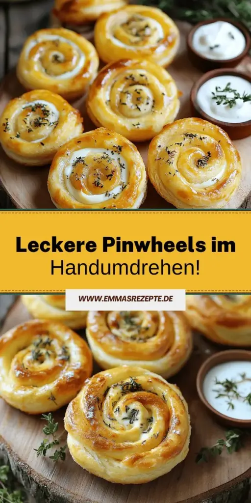 Entdecke das einfache Rezept für köstliche Schinken-Käse-Pinwheels mit Blätterteig! Diese leckeren Snacks sind schnell zubereitet und perfekt für jede Gelegenheit, ob Party oder gemütlicher Abend. Mit frischen Zutaten und simplen Schritten zauberst du im Handumdrehen ein genussvolles Gericht. Lass dich inspirieren und probiere dieses Rezept aus, um deine Sinne zu verwöhnen. Klick jetzt, um die vollständige Anleitung zu entdecken!