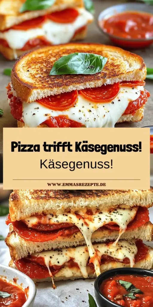 Entdecke die perfekte Mischung aus Pizza und Käse mit unserem köstlichen Pizza Grilled Cheese Rezept! In nur 15 Minuten bereit, vereint dieses Sandwich herzhafte Aromen und den cremigen Schmelz von Mozzarella. Lerne die einfachen Schritte und Tipps kennen, um das perfekte Sandwich zuzubereiten, das Jahre als Snack oder schnelles Abendessen begeistert. Klicke hier, um das Rezept auszuprobieren und deine Geschmacksknospen zu verwöhnen!