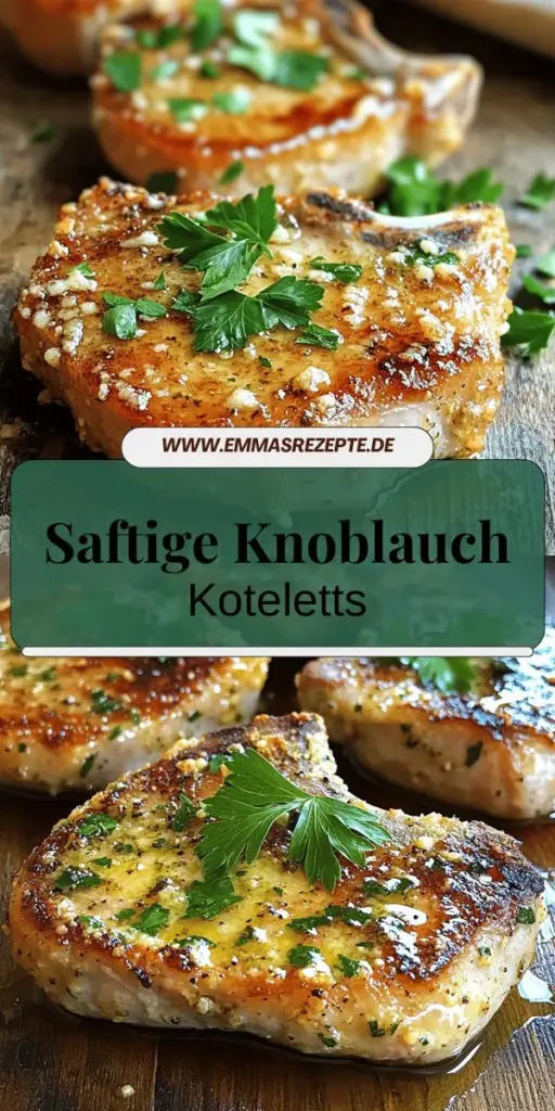 Entdecke das Rezept für saftige Knoblauch Parmesan Schweinekoteletts, das einfach und schnell zubereitet ist! Mit wenigen Zutaten und einer leicht verständlichen Anleitung verwandelst du deine Küche in ein Restaurant. Diese Koteletts sind perfekt für Familienessen oder besondere Anlässe. Lass dich von den herzhaften Aromen begeistern und klicke hier, um das vollständige Rezept zu erkunden und deine Kochkünste aufs nächste Level zu bringen!