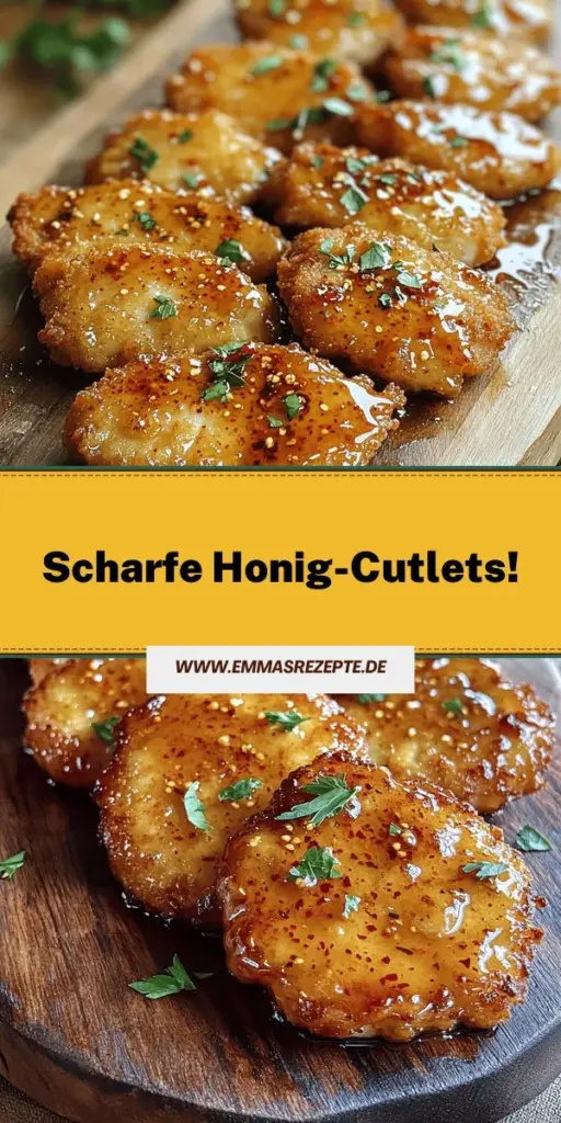 Entdecke die köstlichen Hot Honey Chicken Cutlets, die sowohl süß als auch scharf sind! Dieses einfache Rezept bringt knuspriges Hähnchen und eine unwiderstehliche Honigsauce zusammen, die deine Geschmacksknospen verwöhnt. In nur 30 Minuten kannst du ein wunderbares Gericht für Familie und Freunde zaubern. Klicke jetzt und finde heraus, wie du mit frischen Zutaten und unkomplizierten Schritten diese leckeren Cutlets zubereitest!