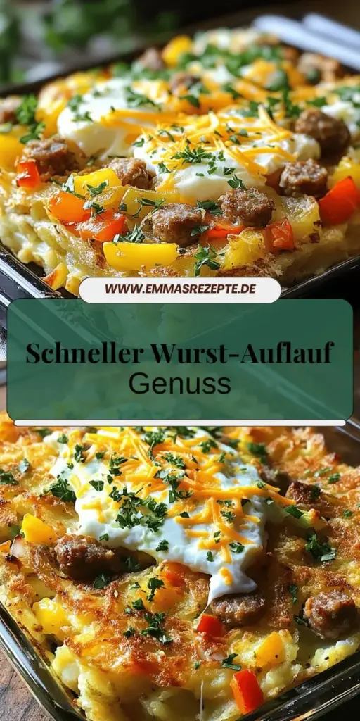 Entdecken Sie das perfekte Rezept für einen herzhaften und einfachen Sausage, Egg, and Cream Cheese Hashbrown Casserole! Mit knusprigen Rösti, saftiger Wurst und cremigem Frischkäse ist dieser Auflauf ideal für ein nahrhaftes Frühstück. In diesem Beitrag finden Sie eine Schritt-für-Schritt-Anleitung und nützliche Tipps zur Zubereitung. Klicken Sie hier, um das vollständige Rezept zu sehen und Ihre Familie mit diesem köstlichen Gericht zu verwöhnen!