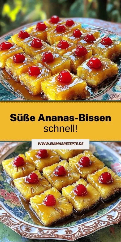 Entdecke die köstlichen Instant Pot Pineapple Upside Down Bites, die perfekt für jede Gelegenheit sind! Mit frischer Ananas, braunem Zucker und einem leichten Teig sind diese kleinen Leckerbissen schnell und einfach zubereitet. Sie sind saftig, aromatisch und lassen sich wunderbar variieren. Klicke jetzt, um das vollständige Rezept zu entdecken und deine Familie und Freunde mit dieser süßen Leckerei zu begeistern!