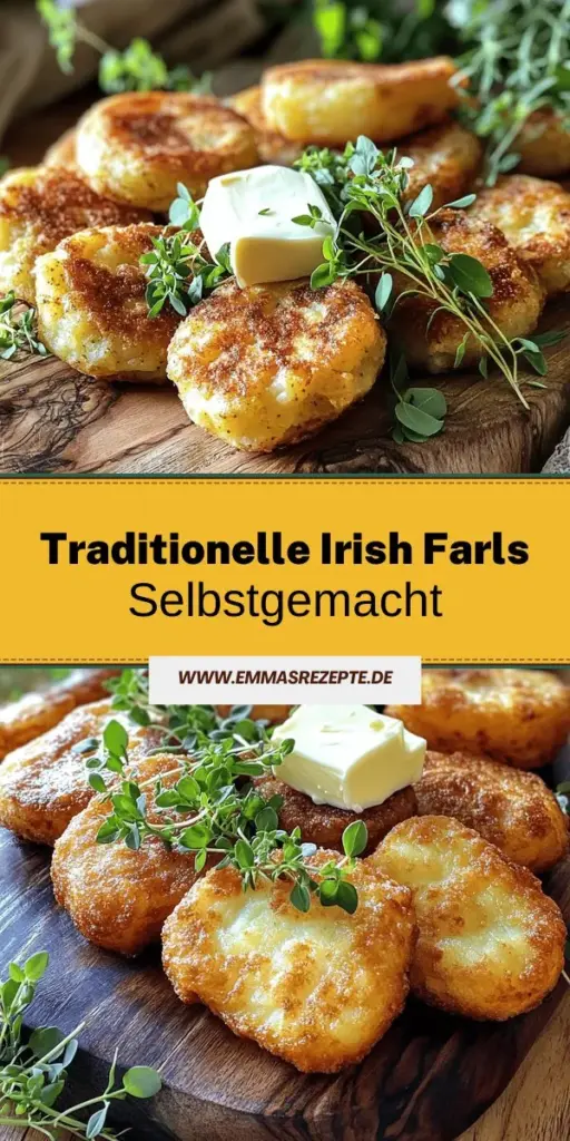 Entdecke die Welt der traditionellen irischen Kartoffel-Farls mit dieser einfachen Anleitung! Du brauchst nur wenige Zutaten, um diese leckeren, goldbraunen Leckereien selbst zuzubereiten. Von der richtigen Kartoffelsorte bis hin zu köstlichen Variationen – alles wird hier erklärt. Lass dich inspirieren und zaubere ein Stück Irland auf deinen Tisch! Klicke jetzt, um die vollständige Anleitung und weitere Tipps zu entdecken!