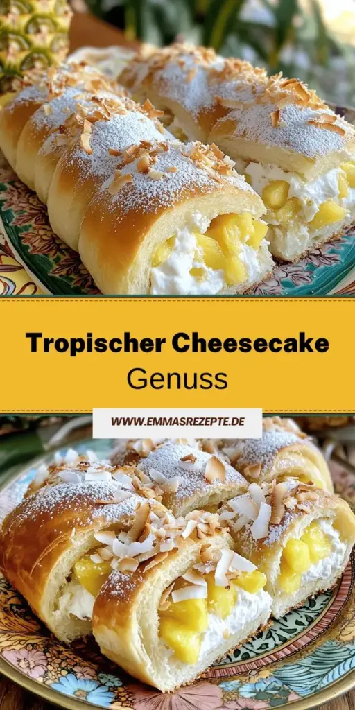 Entdecke das köstliche Rezept für die Königliche Hawaiian Cheesecake Dänische Leckerei, das tropische Aromen von Ananas und Kokos in eine süße Kreation verwandelt! Diese einfach zuzubereitenden Dänischen sind perfekt für jedes Fest und werden garantiert zum Hit bei deinen Gästen. Lass dich von der Kombination aus cremigem Frischkäse und saftiger Frucht begeistern. Klicke jetzt, um das vollständige Rezept zu erkunden und diese Leckerei selbst zu zaubern!