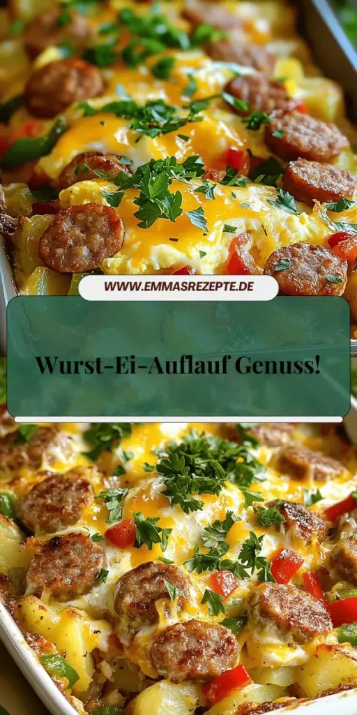 Entdecke den perfekten Wurst-Ei-Auflauf, der einfach zuzubereiten und köstlich ist! Mit Zutaten wie Wurst, Eiern und Käse kannst du ein herzhaftes Frühstück oder Mittagessen kreieren. Folge meiner Schritt-für-Schritt-Anleitung und zaubere ein Gericht, das deine Familie lieben wird! Erfahre die besten Tipps und Variationen für deinen individuellen Auflauf. Klicke hier, um das vollständige Rezept zu entdecken und loszulegen!