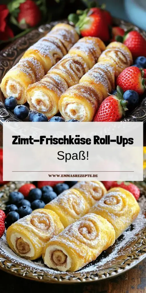 Entdecke das unwiderstehliche Rezept für Cinnamon Cream Cheese Roll Ups! Diese süßen Snacks sind schnell zuzubereiten und bieten einen himmlischen Geschmack mit Frischkäse und Zimt. Perfekt als Dessert oder zum Teilen mit Freunden. Lass deiner Kreativität freien Lauf und füge frisches Obst oder Schokolade hinzu. Klicke jetzt und erfahre, wie du diese köstlichen Roll-Ups einfach selbst machen kannst!