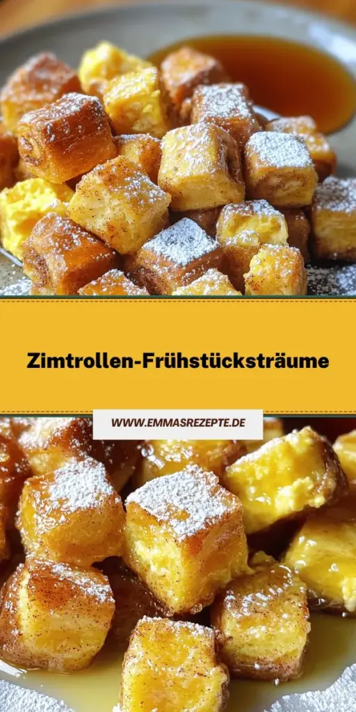 Entdecke die köstlichen Zimtrollen-Frühstücks-Bissen, die deinen Morgen verzaubern! Mit einer cremigen Eimischung und fluffigen Zimtrollen sind diese leckeren Häppchen schnell gemacht und ideal für Frühstück oder Brunch. Ergänze sie mit frischen Früchten oder einem Hauch Puderzucker für das perfekte Finish. Klicke hier, um das vollständige Rezept und wertvolle Tipps zu entdecken und deinen Frühstückstisch aufzuwerten!
