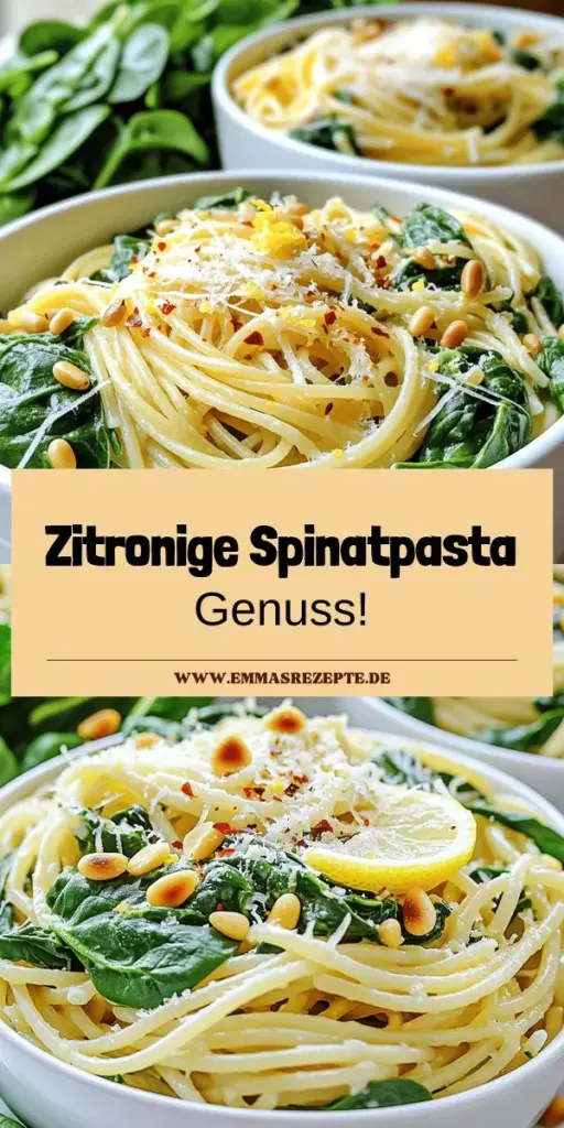 Entdecke das köstliche Rezept für Zitronige Spinatpasta, das frisch und einfach zubereitet wird! Mit nur wenigen Zutaten wie frischem Spinat, Zitronen und Parmesan zauberst du in kürzester Zeit ein gesundes und schmackhaftes Gericht. Lerne, wie du die perfekte Konsistenz erreichst und passe das Rezept nach deinem Geschmack an. Klicke jetzt, um die vollständigen Details und weitere Tipps zu erfahren und genieße schon bald deine eigene Zitronen-Spinat-Pasta!