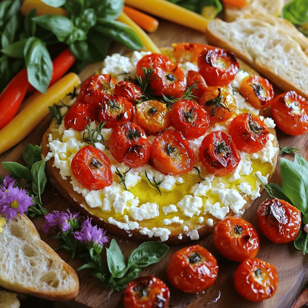 Um einen leckeren Feta-Tomaten-Dip zu machen, brauchst du einfache Zutaten. Du benötigst 200 g zerbröckelten Feta-Käse, 200 g halbierte Kirschtomaten, 3 Esslöffel Olivenöl, 1 Teelöffel Honig, 1 fein gehackte Knoblauchzehe, frischen oder getrockneten Thymian, Salz, Pfeffer und 1 Esslöffel Zitronensaft. Diese Zutaten machen deinen Dip frisch und schmackhaft.