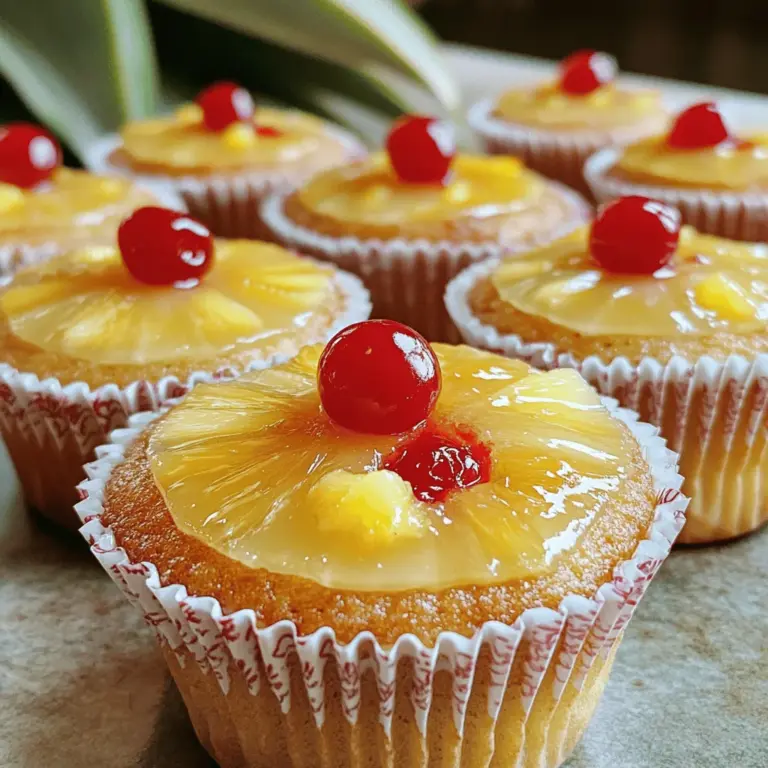 Für die Pineapple Upside-Down Cupcakes brauchen wir: