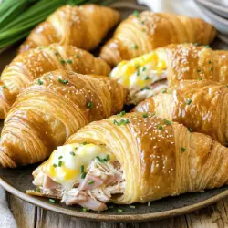 Um die perfekten Baked Chicken Ham and Cheese Croissants zu machen, brauchen Sie folgende Zutaten: