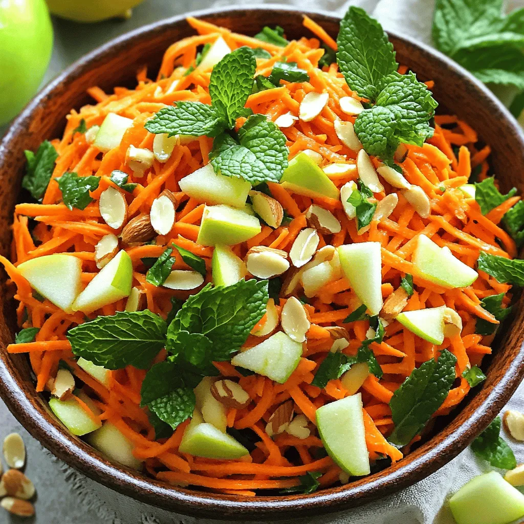 Um einen knackigen Raw Carrot Salad zuzubereiten, benötigen wir frische und einfache Zutaten. Diese Zutaten sorgen für einen tollen Geschmack und machen den Salat gesund. Hier ist die Liste der benötigten Zutaten: