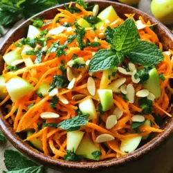 Um einen knackigen Raw Carrot Salad zuzubereiten, benötigen wir frische und einfache Zutaten. Diese Zutaten sorgen für einen tollen Geschmack und machen den Salat gesund. Hier ist die Liste der benötigten Zutaten: