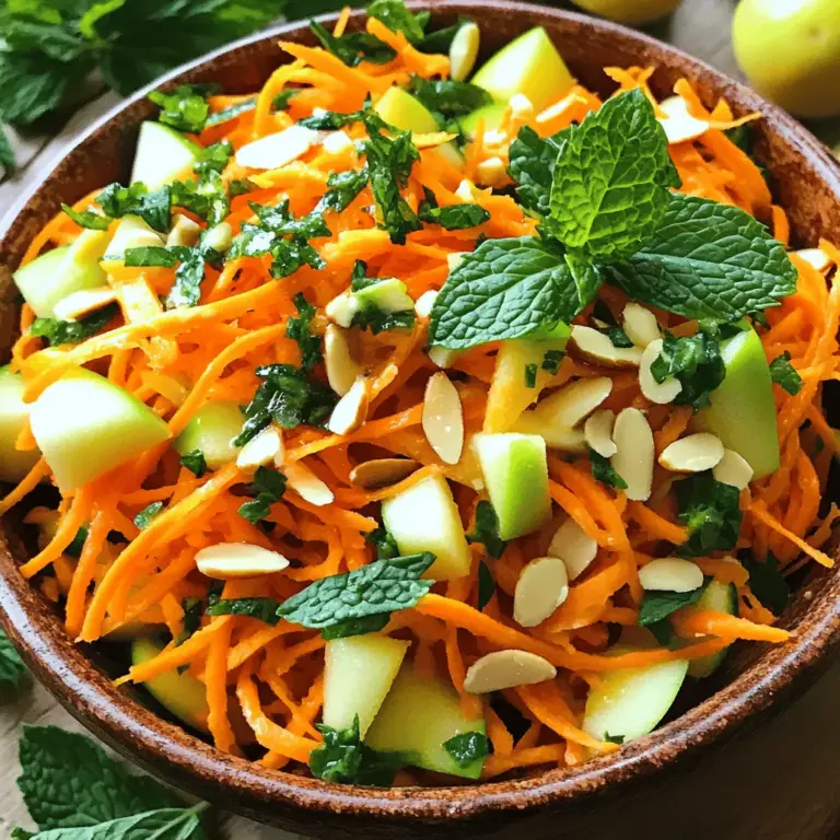 Um einen knackigen Raw Carrot Salad zuzubereiten, benötigen wir frische und einfache Zutaten. Diese Zutaten sorgen für einen tollen Geschmack und machen den Salat gesund. Hier ist die Liste der benötigten Zutaten: