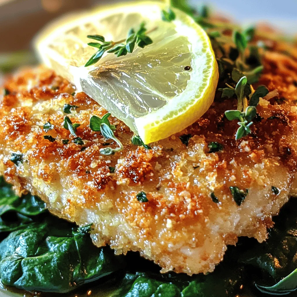 - <strong>Hähnchenbrustfilets</strong>: Diese sind die Basis des Gerichts. Sie sollten frisch sein, um den besten Geschmack zu erzielen. – <strong>Parmesan und Semmelbrösel</strong>: Frisch geriebener Parmesan sorgt für einen tollen Geschmack. Semmelbrösel geben dem Hühnchen die perfekte Knusprigkeit. – <strong>Knoblauch und Gewürze</strong>: Frischer Knoblauch bringt Aroma. Oregano, Thymian, Paprikapulver, Salz und Pfeffer runden den Geschmack ab.” /></p>
</p>
<h2>Varianten</h2>
</p>
<h3>Mediterrane Variante</h3>
<p>Möchten Sie den Geschmack ändern? Fügen Sie getrocknete Tomaten hinzu. Diese geben ein tolles Aroma. Sie können auch Feta-Käse verwenden. Er ist würzig und passt gut zu diesem Gericht. Dies verleiht dem Hühnchen eine neue Dimension. Kombinieren Sie diese Zutaten, um etwas Besonderes zu schaffen.</p>
</p>
<h3>Gesunde Varianten</h3>
<p>Für eine gesündere Option verwenden Sie Panko-Brösel. Diese sind leichter und machen das Gericht knusprig. Sie können auch eine Low-Carb-Option ausprobieren. Verwenden Sie eine Käsekruste anstelle von Semmelbröseln. Das reduziert die Kohlenhydrate und bleibt lecker. Experimentieren Sie mit diesen Varianten, um Ihren eigenen Stil zu finden.</p>
</p>
</p>
<h2>Aufbewahrungshinweise</h2>
</p>
<h3>Kühlschranklagerung</h3>
<p>Lagern Sie die Reste des Parmesan Krustenhühnchens in einem kühlen Ort. Verwenden Sie einen luftdichten Behälter, um die Frische zu bewahren. So bleibt das Hühnchen saftig und lecker. Es hält sich gut für bis zu drei Tage im Kühlschrank.</p>
</p>
<h3>Einfrieren der Hähnchenbrustfilets</h3>
<p>Wenn Sie Reste haben, frieren Sie die Hähnchenbrustfilets ein. Wickeln Sie sie fest in Frischhaltefolie ein oder nutzen Sie einen Gefrierbeutel. So schützen Sie das Fleisch vor Frostschäden.</p>
</p>
<p>Die Haltbarkeit im Gefrierschrank beträgt bis zu drei Monate. Denken Sie daran, die Hähnchenbrustfilets vor dem Essen im Kühlschrank aufzutauen. Dies hilft, die Textur und den Geschmack zu bewahren.</p>
</p>
<h2>FAQs</h2>
</p>
<h3>Wie lange dauert die Zubereitung des Krustenhühnchens?</h3>
<p>Die Zubereitung des Parmesan Krustenhühnchens dauert insgesamt etwa 40 Minuten. Die Vorbereitungszeit beträgt etwa 15 Minuten. Die Kochzeit liegt bei 25 Minuten, inklusive des Anbratens und Backens.</p>
</p>
<h3>Kann ich das Rezept im Voraus zubereiten?</h3>
<p>Ja, Sie können das Rezept im Voraus zubereiten. Bereiten Sie die Hähnchenbrustfilets und die Panade einen Tag vorher vor. Lagern Sie die Hähnchenfilets im Kühlschrank, bis Sie bereit sind, sie zu kochen. Achten Sie darauf, die Panade gut abzudecken, damit sie frisch bleibt.</p>
</p>
<h3>Was kann ich als Beilage servieren?</h3>
<p>Beliebte Beilagen für Parmesan Krustenhühnchen sind:</p>
<p>– Grüner Salat mit Zitronen-Dressing</p>
<p>– Gedünstetes Gemüse, wie Brokkoli oder Karotten</p>
<p>– Knoblauchbrot oder frisches Baguette</p>
<p>– Reis oder Kartoffelpüree für eine sättigende Option</p>
</p>
<p>Diese Beilagen ergänzen das Krustenhühnchen perfekt und sorgen für ein ausgewogenes Essen.</p>
</p>
<p>Dieses Rezept für Parmesan Krustenhühnchen ist einfach und lecker. Es erfordert frische Zutaten wie Hähnchen, Käse und Gewürze. Ich habe dir gezeigt, wie du die Hähnchenbrustfilets richtig panierst. Die Tipps helfen dir, die perfekte Textur zu erzielen. Variationen mit mediterranen oder gesunden Optionen sind möglich. Wenn du Reste hast, kann das Hühnchen einfach im Kühlschrank oder Gefrierschrank gelagert werden. Probiere es aus und genieße jede Biss!</p>
</div>