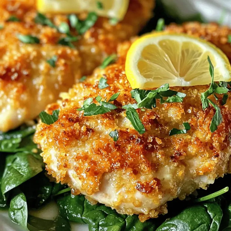- Hähnchenbrustfilets: Diese sind die Basis des Gerichts. Sie sollten frisch sein, um den besten Geschmack zu erzielen. - Parmesan und Semmelbrösel: Frisch geriebener Parmesan sorgt für einen tollen Geschmack. Semmelbrösel geben dem Hühnchen die perfekte Knusprigkeit. - Knoblauch und Gewürze: Frischer Knoblauch bringt Aroma. Oregano, Thymian, Paprikapulver, Salz und Pfeffer runden den Geschmack ab.