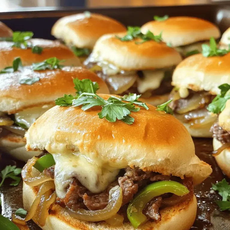 Für die perfekten Philly Cheesesteak Sliders brauche ich einige Hauptzutaten. Diese Zutaten geben den Sliders den vollen Geschmack: