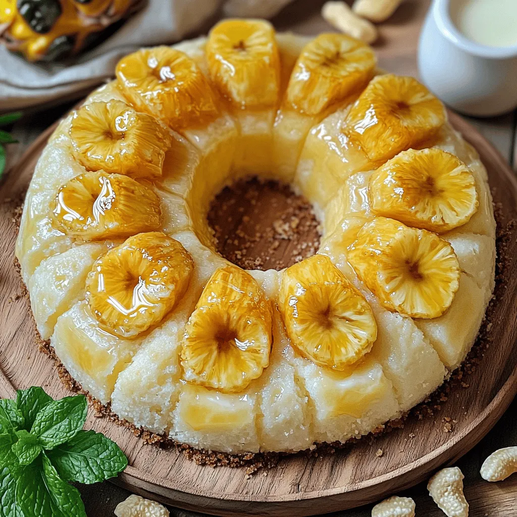 - Große Dose Ananasringe (in Saft) - Brauner und weißer Zucker - Butter und Eier