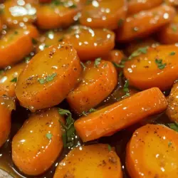 Für dieses köstliche Gericht benötigst du folgende Zutaten: - 450 g junge Karotten, gründlich gereinigt - 45 g ungesalzene Butter - 60 ml reiner Ahornsirup - 1 Teelöffel Zimt - 1/2 Teelöffel Salz - 1/4 Teelöffel schwarzer Pfeffer - 1 Esslöffel frischer Zitronensaft - Frisch gehackte Petersilie zur Garnierung Diese Zutaten bieten eine wunderbare Balance aus Süße und Würze. Der Ahornsirup verleiht den Karotten eine leckere Glasur. Wenn du frische Karotten verwendest, achte darauf, dass sie fest und knackig sind. Sie sollten leuchtend orange sein und keine braunen Flecken haben. Frische Karotten schmecken besser und haben mehr Nährstoffe. Gefrorene Karotten sind eine gute Alternative, wenn frische nicht verfügbar sind. Sie kommen oft vorgewaschen und vorgekocht, was die Zubereitung erleichtert. Achte darauf, die gefrorenen Karotten vor dem Kochen gut abzutropfen. Nicht alle Ahornsirup-Marken sind gleich. Ich empfehle, reinen Ahornsirup zu wählen. Achte auf Etiketten ohne Zusatzstoffe. Marken wie „Maple Grove Farms“ oder „Butternut Mountain Farm“ bieten hervorragende Optionen. Reiner Ahornsirup hat den besten Geschmack und die besten Nährstoffe. Wenn du diese Zutaten zusammenbringst, wirst du ein einfaches, aber köstliches Gericht kreieren. Du kannst das komplette Rezept für die Ahornsirup-Glasierte Karotten [hier finden](#). Um die Ahornsirup-glasierten Karotten zuzubereiten, beginne mit einfachen Schritten. Zuerst erhitzt du eine große Pfanne bei mittlerer Hitze. Gib die ungesalzene Butter hinein und lasse sie schmelzen. Die Butter sollte schaumig sein, wenn du die Karotten hinzufügst. Füge die jungen Karotten in die Pfanne und brate sie 3-5 Minuten lang an. Achte darauf, dass sie zart werden, aber nicht zu weich. Gieße nun den reinen Ahornsirup über die Karotten. Rühre vorsichtig um, damit alle Karotten gut bedeckt sind. Jetzt ist es Zeit für die Gewürze! Streue Zimt, Salz und schwarzen Pfeffer über die Karotten. Rühre erneut, damit sich die Gewürze gut verteilen. Lasse die Karotten weitere 10-15 Minuten kochen. Rühre gelegentlich um, bis sie weich und glasiert sind. Wenn die Karotten fertig sind, nimm die Pfanne vom Herd. Füge den frisch gepressten Zitronensaft hinzu und mische alles gut. Überführe die Karotten auf eine Servierplatte. Bestreue sie großzügig mit frisch gehackter Petersilie. Die Wahl der Pfanne ist wichtig für das Gelingen. Eine große, beschichtete Pfanne ist ideal. Diese sorgt dafür, dass die Karotten gleichmäßig garen und nicht ankleben. Achte darauf, dass die Pfanne genug Platz bietet, damit die Karotten nicht überfüllt sind. So können sie schön bräunen und karamellisieren. Vermeide kleine Pfannen, da dies das Garen erschwert. Eine gute Pfanne hilft dabei, die Aromen besser zur Geltung zu bringen. Zeitmanagement macht das Kochen einfacher. Bereite zuerst alle Zutaten vor. Das hilft dir, den Überblick zu behalten. Die Gesamtzeit für das Gericht beträgt etwa 25 Minuten. Beginne mit dem Vorbereiten der Karotten. Während die Butter schmilzt, kannst du bereits die Gewürze abmessen. Wenn du die Karotten anbrätst, kannst du den Zitronensaft pressen. So sparst du Zeit und der Kochprozess läuft reibungslos. Das ist eine einfache und leckere Methode, um köstliche Ahornsirup-glasierte Karotten zuzubereiten. Du findest das Rezept hier: [Full Recipe]. Um perfekte ahornsirup-glasierte Karotten zu machen, achte auf die Garzeit. Die Karotten sollten weich, aber nicht matschig sein. Ich empfehle, die Karotten gleichmäßig zu schneiden. So garen sie gleichmäßig. Bei der Verwendung einer großen Pfanne hast du mehr Platz zum Wenden. Dadurch wird das Anbrennen vermieden. Ein häufiger Fehler ist, die Karotten zu lange zu garen. Sie verlieren ihren Biss und Geschmack. Achte darauf, sie regelmäßig zu testen. Ein weiterer Fehler ist, den Zimt und das Salz zu früh hinzuzufügen. Warte, bis die Karotten fast fertig sind. So bleiben die Aromen frisch und intensiv. Magst du es süßer? Füge mehr Ahornsirup hinzu. Für einen würzigen Kick kannst du Chili-Flocken verwenden. Die Zugabe von Nüssen bringt Crunch und Geschmack. Wenn du frische Kräuter magst, probiere Thymian oder Rosmarin. Diese Variationen machen das Gericht spannend und anpassbar. Für das vollständige Rezept sieh dir die Details unter [Full Recipe] an. {{image_4}} Um deinen Ahornsirup-Glasierte Karotten einen besonderen Kick zu geben, kannst du Nüsse hinzufügen. Walnüsse oder Mandeln passen gut. Röste sie leicht in der Pfanne, bevor du sie hinzufügst. Das gibt einen tollen Crunch. Auch frische Kräuter wie Thymian oder Rosmarin bringen ein neues Aroma. Mische sie einfach am Ende unter die Karotten. Gewürze sind eine weitere Möglichkeit. Probiere Muskatnuss oder Kreuzkümmel für einen anderen Geschmack. Wenn du eine vegane Version machen möchtest, ersetze die Butter durch pflanzliche Margarine. Der Ahornsirup bleibt gleich, da er vegan ist. Diese Karotten bleiben süß und lecker. Du kannst auch Agavendicksaft statt Ahornsirup verwenden, wenn du das möchtest. Diese kleine Anpassung macht die Karotten ebenfalls köstlich und passend für vegane Ernährung. Für eine asiatische Note füge Sojasauce und frischen Ingwer hinzu. Die Kombination von Ahornsirup mit Sojasauce ergibt eine süß-salzige Glasur. Reibe etwas frischen Ingwer in die Pfanne, wenn die Karotten garen. Das bringt einen tollen Geschmack. Diese Variante passt gut zu Reisgerichten oder als Beilage zu asiatischen Hauptgerichten. Probiere diese Ideen und finde deine Lieblingsversion! Für das vollständige Rezept schau dir die Details in der Sektion "Vollständiges Rezept" an. Um die Reste der Ahornsirup-glasierten Karotten frisch zu halten, lege sie in einen luftdichten Behälter. Stelle sicher, dass die Karotten gut abgekühlt sind, bevor du sie verpackst. So vermeidest du Kondensation und matschige Karotten. Du kannst die Reste bis zu drei Tage im Kühlschrank aufbewahren. Wenn du mehr Portionen zubereitet hast, kannst du sie auch einfrieren. Wenn du die Karotten aufwärmen möchtest, gibt es zwei einfache Methoden. Du kannst sie in der Mikrowelle aufwärmen. Stelle die Karotten in eine mikrowellengeeignete Schüssel und decke sie ab. Erwärme sie in 30-Sekunden-Intervallen, bis sie warm sind. Eine andere Möglichkeit ist, sie in einer Pfanne bei niedriger Hitze zu erhitzen. Füge einen Spritzer Wasser oder etwas Butter hinzu, damit sie nicht austrocknen. Im Kühlschrank halten sich die glasierten Karotten etwa drei Tage. Wenn du sie länger aufbewahren möchtest, kannst du sie einfrieren. Leg die Karotten in einen gefrierfesten Behälter oder einen Beutel. So bleiben sie bis zu drei Monate frisch. Achte darauf, sie gut zu beschriften, damit du weißt, was drin ist. Wenn du bereit bist, sie zu essen, tau sie einfach über Nacht im Kühlschrank auf. Die Karotten brauchen insgesamt etwa 15 bis 20 Minuten zum Garen. Zuerst brate ich sie 3 bis 5 Minuten an, dann lasse ich sie in der Pfanne mit dem Ahornsirup und den Gewürzen für weitere 10 bis 15 Minuten köcheln. So werden sie zart und erhalten einen tollen Glanz. Ja, du kannst dieses Rezept leicht anpassen. Du kannst zum Beispiel auch Süßkartoffeln oder Kürbis verwenden. Diese Gemüsesorten haben ähnliche Garzeiten. Achte darauf, sie in gleich große Stücke zu schneiden, damit sie gleichmäßig garen. Das gibt jedem Gericht eine neue Note. Ahornsirup-glasierte Karotten passen gut zu vielen Gerichten. Ich empfehle, sie mit gebratenem Hähnchen oder Lamm zu servieren. Sie schmecken auch gut zu Risotto oder als Teil einer vegetarischen Platte. Die Süße der Karotten ergänzt viele Hauptspeisen perfekt. Die glasierten Karotten verbinden frische Zutaten mit einfachen Kochtechniken. Wir haben die besten Tipps für frische und gefrorene Karotten gegeben. Zudem empfahlen wir hochwertige Ahornsirup-Marken für besten Geschmack. Du hast eine Schritt-für-Schritt-Anleitung und viele nützliche Ratschläge erhalten, um Fehler zu vermeiden. Denke daran, dass Variationen und Anpassungen für jeden Gaumen möglich sind. Halte die Reste gut aufbewahrt, damit du sie später genießen kannst. Mit diesen Infos kannst du jetzt perfekt glasierte Karotten zubereiten! So wird Kochen einfach und lecker.