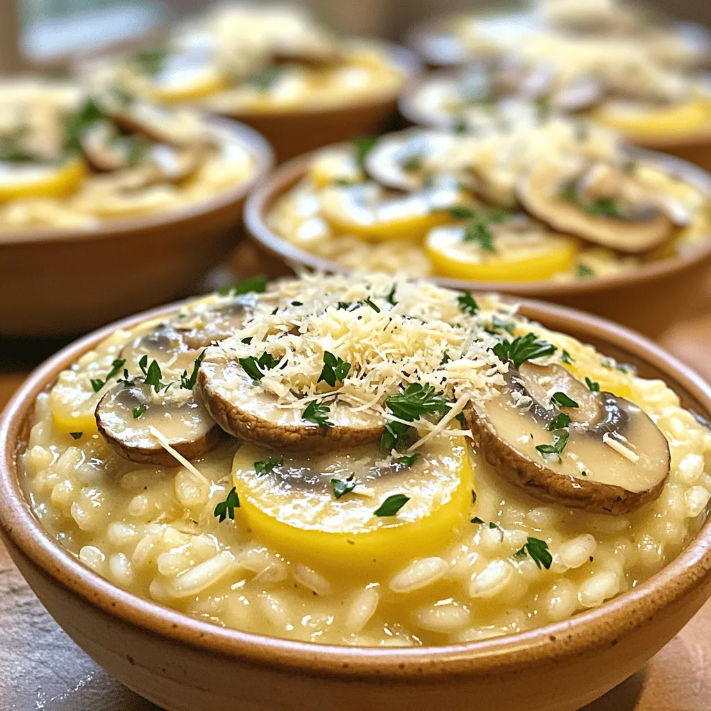 Für ein tolles cremiges Pilzrisotto brauchst du einige Grundzutaten. Hier sind die wichtigsten: - 1 Tasse Arborio-Reis - 4 Tassen Gemüsebrühe - 2 Esslöffel Olivenöl - 1 Esslöffel ungesalzene Butter - 1 kleine Zwiebel, fein gehackt - 2 Knoblauchzehen, gehackt - 2 Tassen gemischte Pilze, in Scheiben geschnitten - 1/2 Tasse geriebener Parmesan - 1/4 Tasse Schlagsahne - Salz und Pfeffer nach Geschmack - Frische Petersilie, gehackt Diese Zutaten sind der Schlüssel für das Geschmackserlebnis. Arborio-Reis ist wichtig, da er viel Flüssigkeit aufnimmt und cremig wird. Neben den Grundzutaten kannst du auch andere Zutaten hinzufügen oder ersetzen. Hier sind einige Optionen: - Verwende Hühnerbrühe statt Gemüsebrühe für mehr Geschmack. - Füge etwas Weißwein hinzu, bevor du die Brühe hinzufügst. Dies bringt Tiefe in den Geschmack. - Du kannst Parmesan durch Pecorino ersetzen, wenn du einen anderen Käse bevorzugst. - Für eine vegane Option kannst du die Butter durch vegane Margarine ersetzen und die Sahne durch pflanzliche Alternativen wie Cashewcreme. Diese Alternativen geben dir die Freiheit, das Rezept nach deinem Geschmack anzupassen. Die Wahl der Pilze ist wichtig für den Geschmack. Hier sind einige Tipps: - Frische Pilze sind immer besser. Achte darauf, dass sie fest und trocken sind. - Cremini und Shiitake sind sehr aromatisch. Champignons sind milder und leicht zu finden. - Mische verschiedene Pilzsorten für mehr Geschmack und Textur. - Achte auf die Saison. Frische Wildpilze wie Steinpilze sind im Herbst besonders lecker. Mit diesen Tipps wählst du die besten Pilze für dein Risotto. Für das vollständige Rezept, siehe [Full Recipe]. Beginnen wir mit der Gemüsebrühe. Erhitze sie in einem mittleren Kochtopf. Halte sie bei mittlerer Hitze warm. So bleibt die Brühe während des Kochens heiß. Das hilft dem Reis, gleichmäßig zu garen. Während die Brühe warm wird, schneide die Zwiebel, den Knoblauch und die Pilze. Fein gehackte Zwiebel bringt viel Geschmack. Der Knoblauch gibt Aroma. Die Pilze fügen eine tolle Textur hinzu. Ich empfehle eine Mischung aus Cremini, Shiitake und Champignons. Diese Pilze sorgen für viel Geschmack. Erhitze in einer großen Pfanne das Olivenöl und die Butter. Füge die Zwiebel hinzu und brate sie weich. Das dauert etwa 3-4 Minuten. Rühre dann den Knoblauch ein und brate ihn kurz mit. Jetzt sind die Aromen bereit für die Pilze. Gib die geschnittenen Pilze in die Pfanne. Brate sie 5-7 Minuten an, bis sie zart sind. Vergiss nicht, sie mit Salz und Pfeffer zu würzen. Füge nun den Arborio-Reis hinzu. Rühre ihn 2-3 Minuten um, damit er gut mit dem Öl bedeckt ist. Gieße eine Kelle der warmen Brühe dazu. Rühre ständig um, bis die Brühe fast ganz aufgenommen ist. Wiederhole diesen Schritt kellenweise. Das dauert etwa 18-20 Minuten. Am Ende sollte der Reis cremig und al dente sein. Wenn das Risotto fertig ist, rühre den Parmesan und die Schlagsahne ein. Schmecke es mit Salz und Pfeffer ab. Das ständige Rühren ist der Schlüssel. So wird das Risotto schön cremig. Du kannst die Hitze anpassen, wenn es zu schnell kocht. Achte darauf, dass der Reis nicht anbrennt. Lass das Risotto nach dem Kochen eine Minute ruhen. Das hilft, die Aromen zu verbinden. Serviere es in flachen Schalen und dekoriere es mit frischer Petersilie. Ein wenig zusätzlicher Parmesan obendrauf sieht toll aus. Für das vollständige Rezept, schau dir das [Full Recipe] an. Ein häufiges Problem beim Risotto ist das Überkochen. Achte darauf, das Risotto immer bei mittlerer Hitze zu rühren. Wenn du die Brühe zu schnell hinzufügst, wird der Reis nicht gleichmäßig gar. Verwende eine große Pfanne, damit der Reis genug Platz hat. Dies hilft, gleichmäßiger zu kochen. Ein weiterer Fehler ist das Ignorieren der Brühe. Halte die Brühe warm, während du kochst. Kalte Brühe macht das Risotto klumpig und kalt. Um das Risotto besonders cremig zu machen, ist der Parmesan wichtig. Rühre ihn erst kurz vor dem Servieren ein. Das gibt dem Risotto eine tolle Textur. Auch die Schlagsahne trägt zur Cremigkeit bei. Ein weiterer Trick ist, beim Kochen etwas vom Risotto in der Pfanne zu lassen. Lass etwas Luft an den Reis, damit er nicht matschig wird. Zuletzt kannst du einen Esslöffel Butter in die Mischung geben, um den Geschmack zu verstärken. Das Auge isst mit! Serviere das Risotto in flachen Schalen, damit es gut aussieht. Garniere es mit frischer Petersilie für Farbe. Ein zusätzlicher Hauch Parmesan obenauf macht es noch einladender. Du kannst auch ein paar Pilze auf die Oberseite legen. Das sorgt für einen schönen Kontrast. Wenn du magst, füge ein paar Tropfen Olivenöl hinzu, um das Gericht zu verfeinern. So wird dein cremiges Pilzrisotto nicht nur lecker, sondern auch ein echter Hingucker. Für die vollständige Anleitung, schau dir das [Full Recipe] an. {{image_4}} Wenn du das Rezept anpassen möchtest, gibt es tolle Optionen. Du kannst den Parmesan durch einen veganen Käse ersetzen. Statt Butter kannst du auch pflanzliche Margarine verwenden. Wenn du noch mehr Geschmack willst, füge geröstete Nüsse oder Hefeflocken hinzu. Diese geben dem Risotto einen würzigen Kick. So bleibt dein Gericht ganz vegan und lecker. Um dein Risotto aufzupeppen, probiere verschiedene Zutaten. Du kannst frische Kräuter wie Thymian oder Basilikum hinzufügen. Diese Kräuter bringen Frische und Aroma. Auch Erbsen oder Spinat passen gut ins Risotto. Wenn du es herzhaft magst, sind gebratene Zwiebeln oder geröstete Paprika eine gute Wahl. Diese Zutaten machen das Gericht bunt und lecker. In Italien gibt es viele Variationen von Risotto. Risotto alla Milanese hat zum Beispiel einen schönen Safran-Geschmack. In der Region Piemonte wird oft mit Trüffeln gekocht. Diese Trüffel geben dem Gericht einen luxuriösen Geschmack. Du kannst auch versuchen, lokale Pilze zu verwenden. Das bringt die Aromen deiner Region auf den Teller. Für das vollständige Rezept schau dir das [Full Recipe] an. Um dein übrig gebliebenes Risotto frisch zu halten, lege es in einen luftdichten Behälter. Warte, bis es abgekühlt ist, bevor du es einlagerst. So verhinderst du, dass sich Feuchtigkeit ansammelt. Wenn du das Risotto gut aufbewahrst, bleibt der Geschmack länger erhalten. Um dein Risotto in der Mikrowelle zu erwärmen, gib eine kleine Menge Wasser oder Brühe dazu. Das hilft, die Cremigkeit wiederherzustellen. Erhitze es in kurzen Intervallen, etwa 30 Sekunden lang. Rühre zwischendurch um, um eine gleichmäßige Temperatur zu erreichen. So bleibt das Risotto schmackhaft und cremig. Im Kühlschrank hält sich dein Risotto etwa 3-5 Tage. Achte darauf, dass es gut verpackt ist. Wenn du es länger aufbewahren möchtest, friere es ein. Im Gefrierschrank bleibt es bis zu 2 Monate frisch. Achte darauf, es in Portionen zu verpacken, damit du nur das auftauen musst, was du brauchst. So hast du immer eine leckere Mahlzeit zur Hand. Arborio-Reis ist ein Rundkornreis. Er hat viel Stärke. Das macht das Risotto cremig. Andere Reissorten, wie Basmati, sind langkörnig. Sie haben weniger Stärke und werden nicht so cremig. Arborio absorbiert auch mehr Flüssigkeit. Das gibt dem Risotto seine besondere Textur. Ja, du kannst Risotto im Voraus machen. Koche es einfach bis fast fertig. Lass es dann abkühlen und lagere es. Wenn du es wieder aufwärmst, füge etwas Brühe hinzu. So bleibt es cremig. Risotto schmeckt frisch am besten, aber die Vorbereitung spart Zeit. Um das Risotto würziger zu machen, nutze mehr Zwiebeln und Knoblauch. Du kannst auch Kräuter wie Thymian oder Rosmarin hinzufügen. Ein Spritzer Zitronensaft gibt Frische. Außerdem kannst du verschiedene Pilze verwenden. Experimentiere mit deinen Lieblingsgewürzen. So schaffst du deinen ganz eigenen Geschmack. Für die komplette Anleitung, schau dir das [Full Recipe] an. Cremiges Pilzrisotto ist einfach und befriedigend. Wir haben alle Zutaten besprochen, die du brauchst. Wichtig sind die Grundzutaten und geeignete Pilze. Die Schritt-für-Schritt-Anleitung erleichtert dir das Kochen. Achte auf wichtige Techniken für den perfekten Geschmack. Vermeide häufige Fehler und steigere die Cremigkeit. Es gibt viele Varianten und Anpassungen, die du ausprobieren kannst. Mit der richtigen Lagerung bleibt dein Risotto frisch. Nutze die FAQs, um dein Wissen zu vertiefen. Experimentiere und genieße jede Biss!